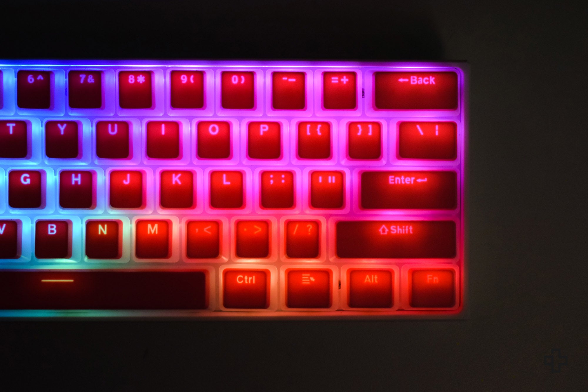 Set Taste Pink Pudding Translucide Profil OEM Material PBT Double Shot - QwertyKey