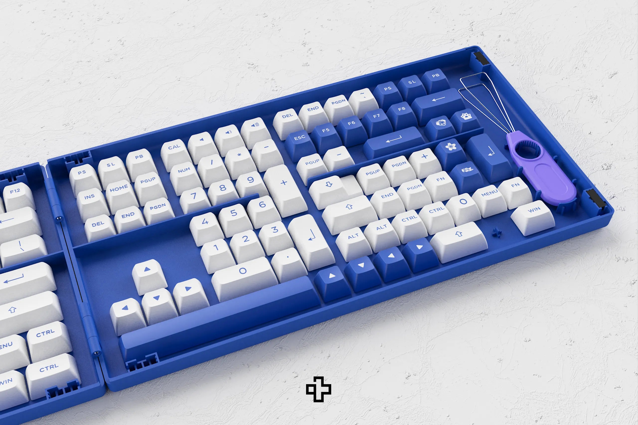 Set Taste Blue On White Akko PBT Double Shot Profile ASA