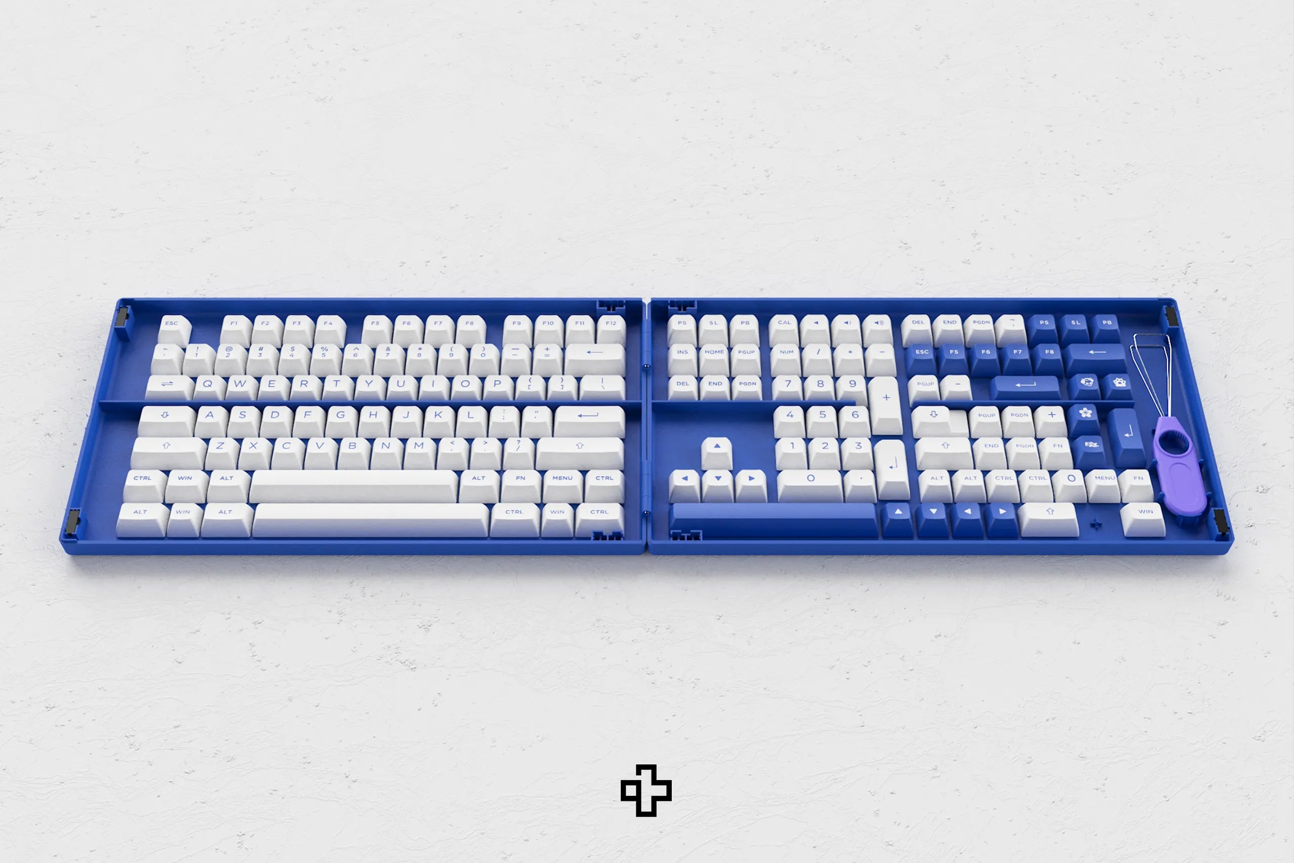 Set Taste Blue On White Akko PBT Double Shot Profile ASA