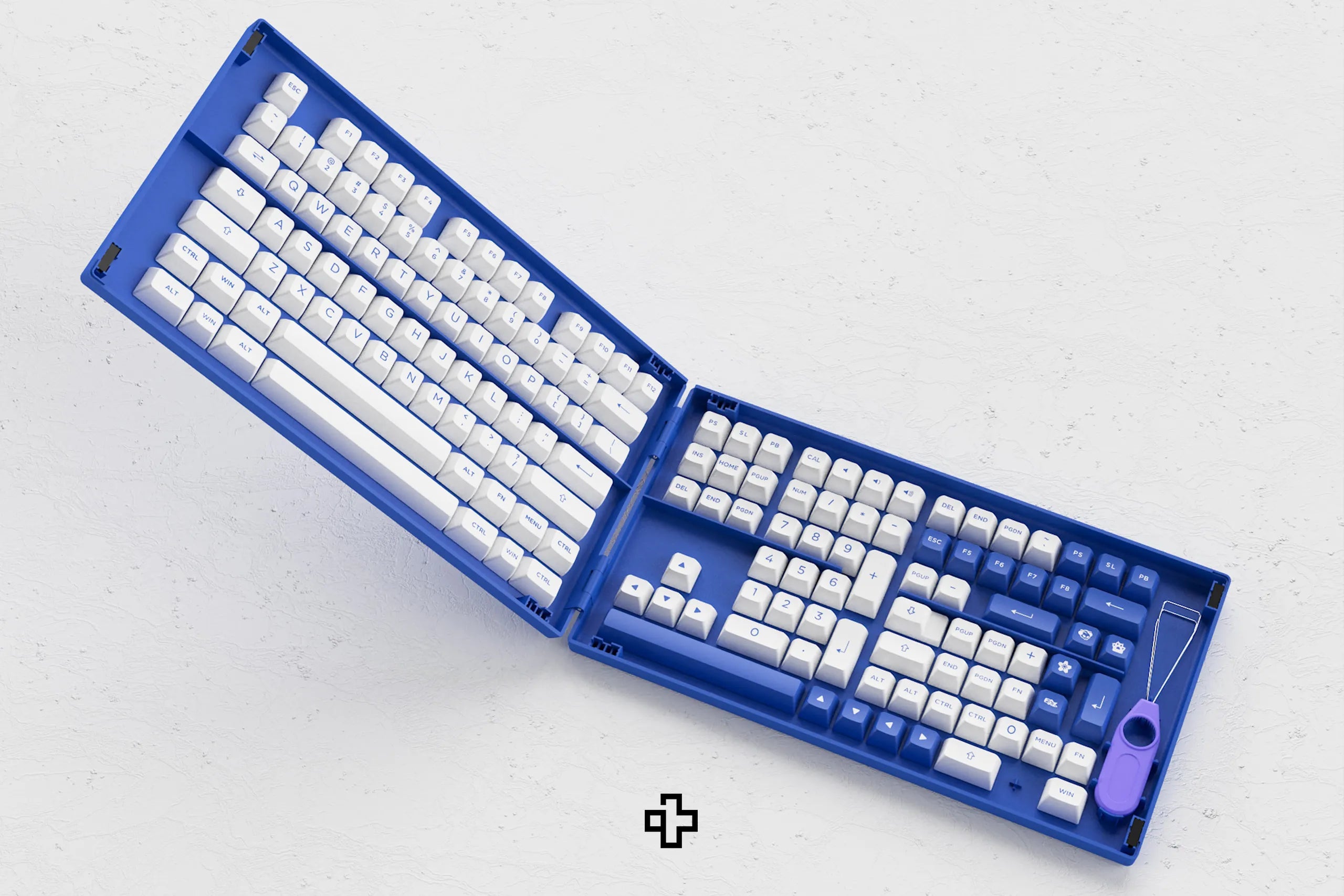 Set Taste Blue On White Akko PBT Double Shot Profile ASA