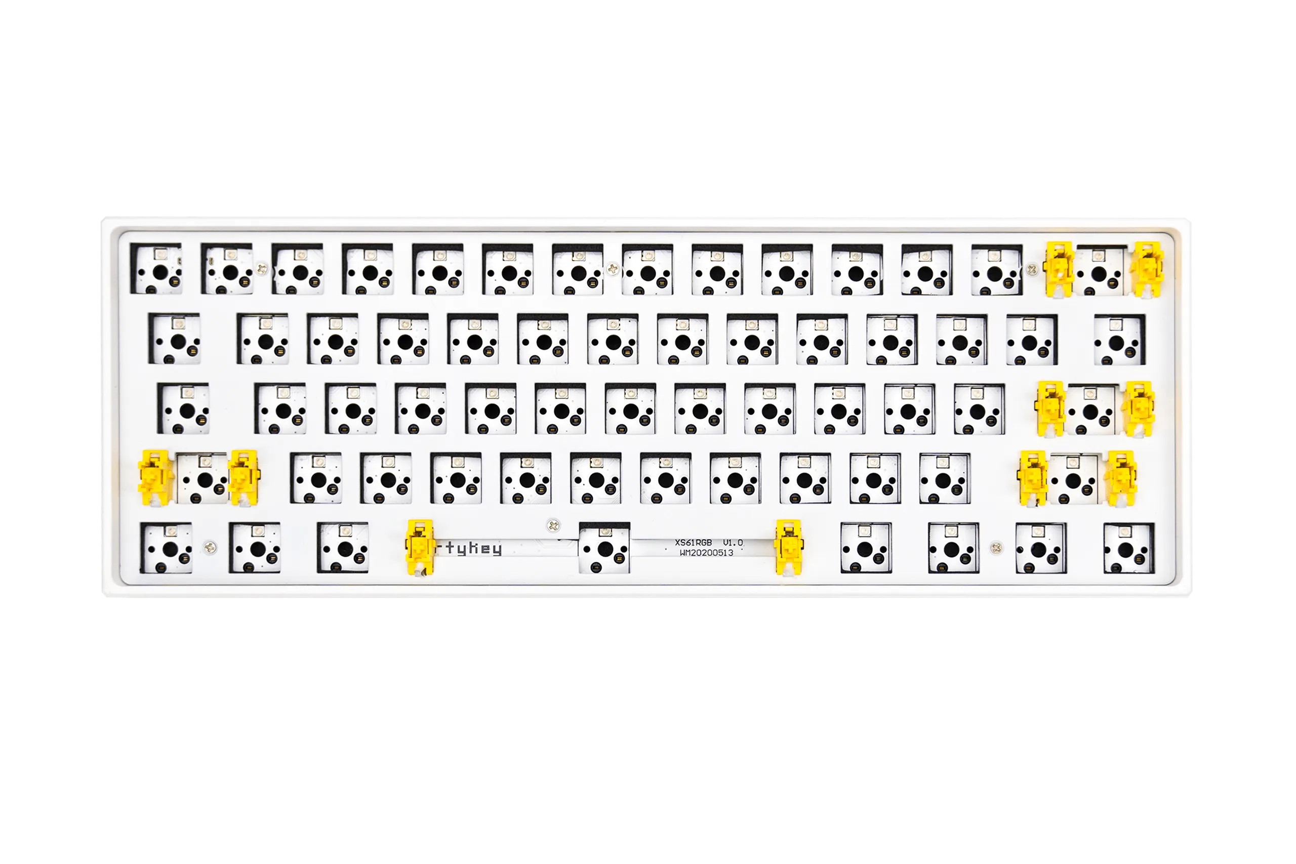 Kit QwertyKey Weiß 61 Mechanische Gaming-Tastatur