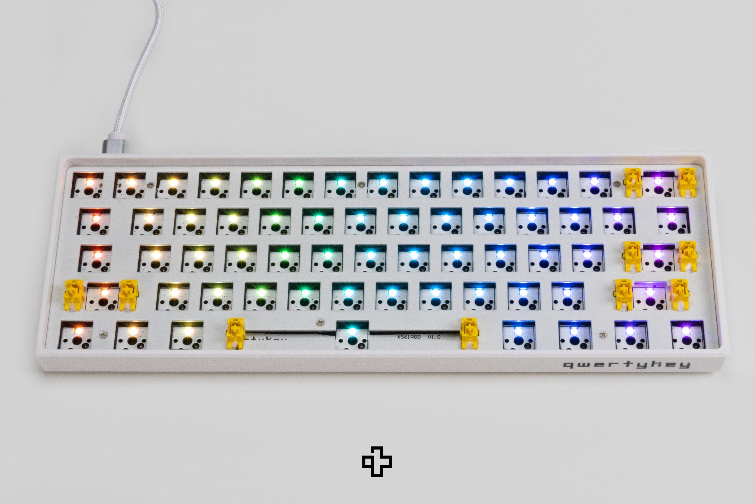 Kit QwertyKey Weiß 61 Mechanische Gaming-Tastatur