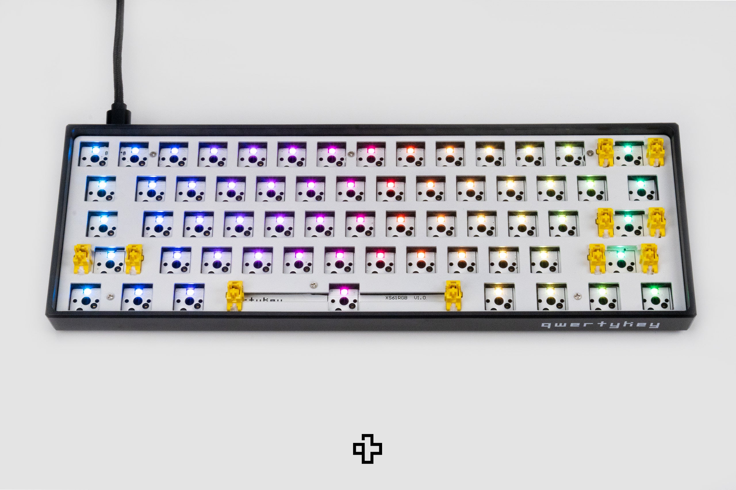 Kit QwertyKey Schwarz 61 Mechanische Gaming-Tastatur