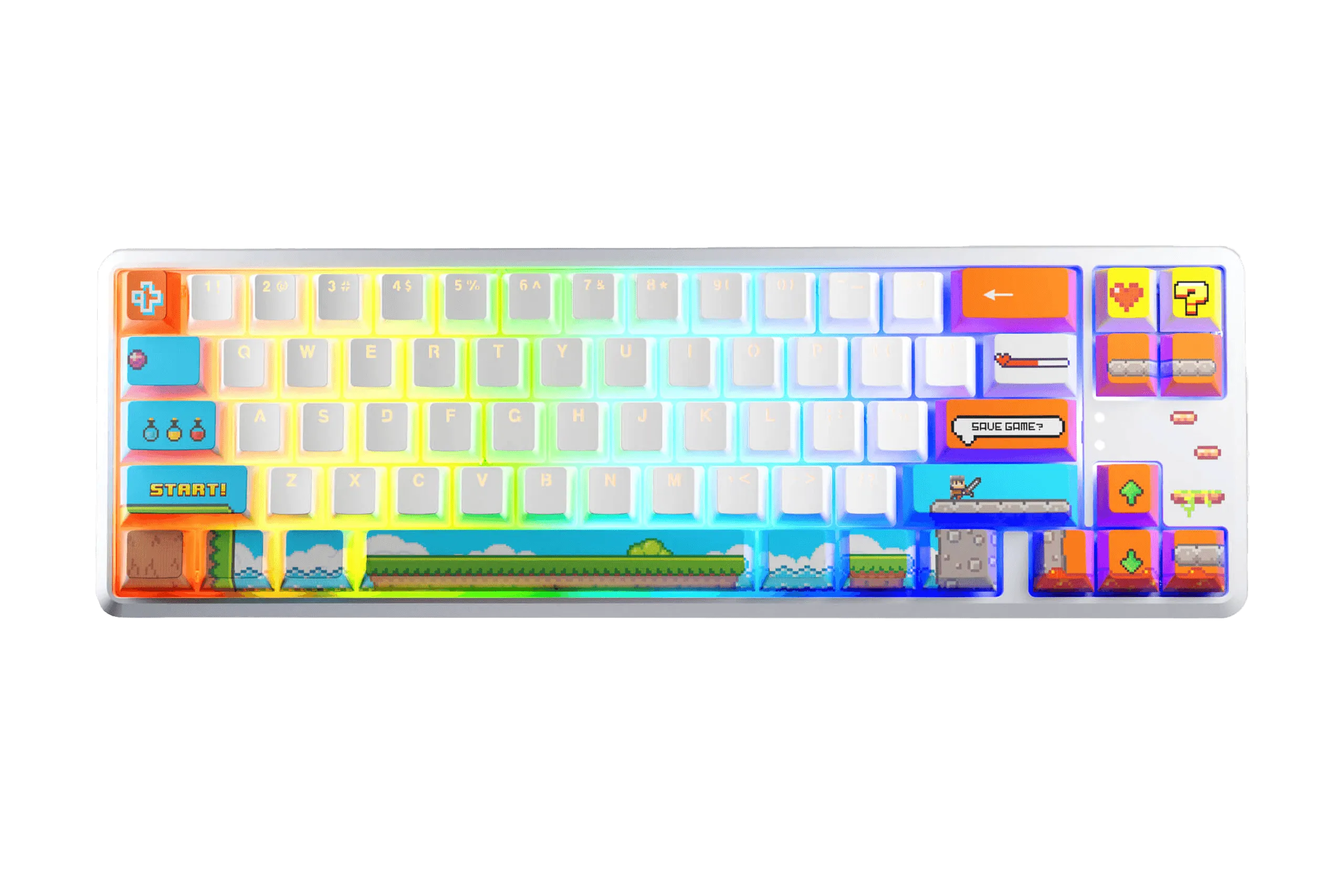 QwertyKey65 Arcade Hotswap RGB Mechanische Gaming-Tastatur