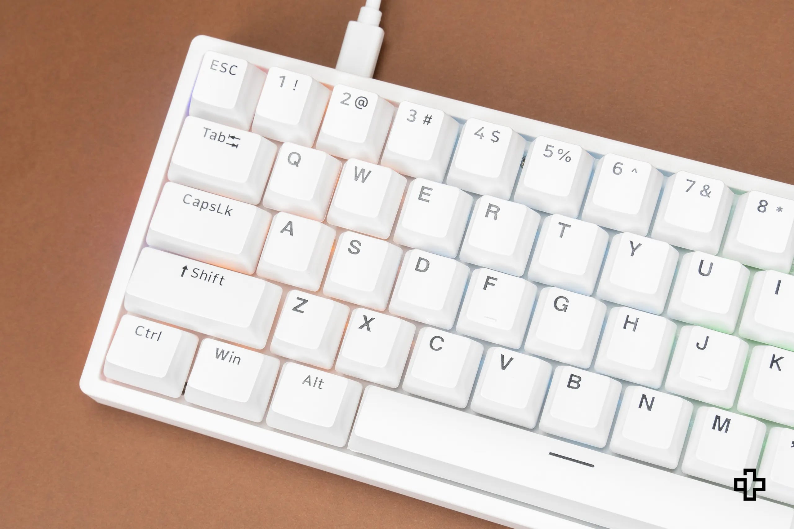 Establecer sabor QwertyKey BoW V2 Negro sobre Blanco PBT Doble Tiro Perfil OEM