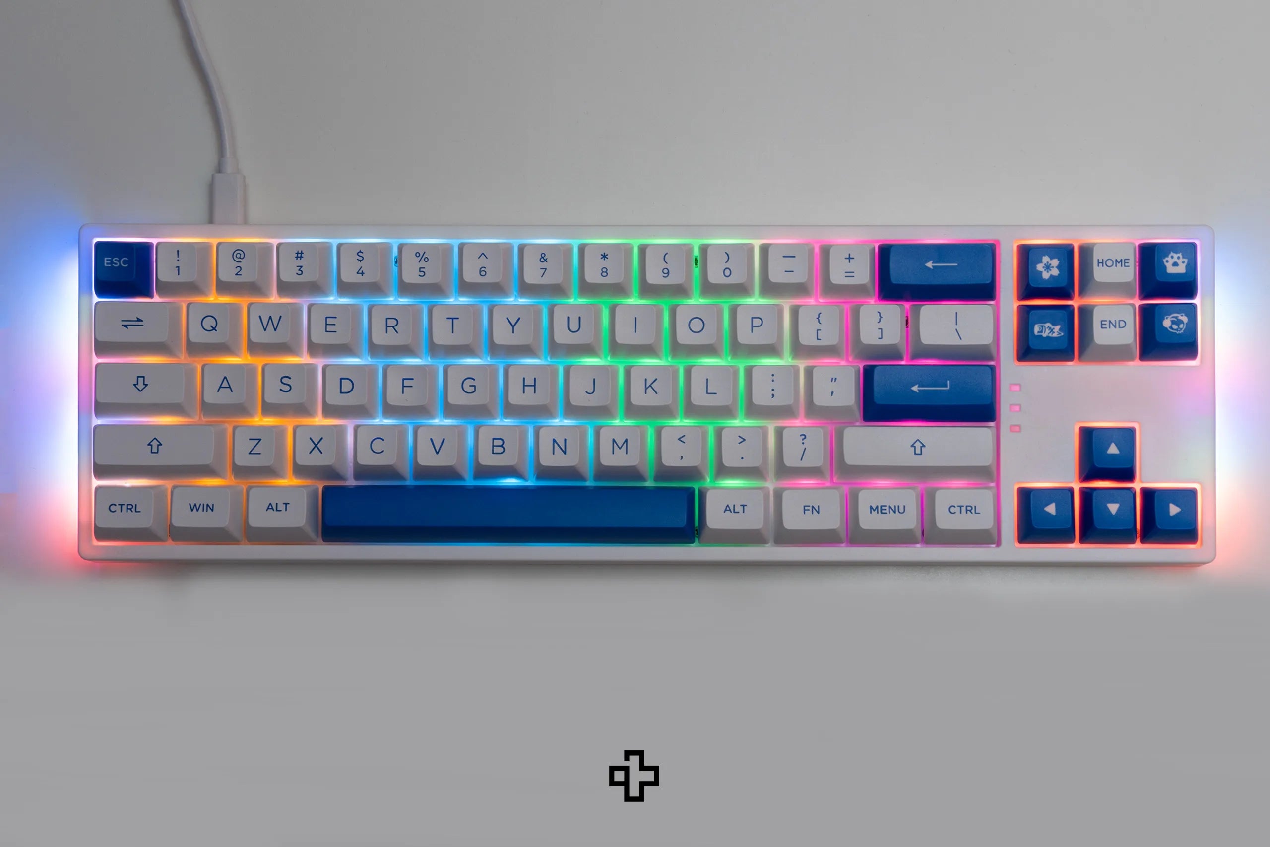 Set Taste Blue On White Akko PBT Double Shot Profile ASA