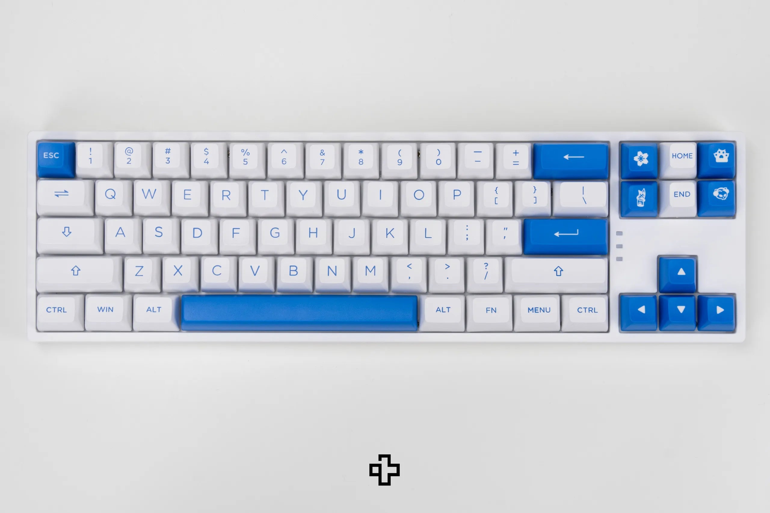 Set Taste Blue On White Akko PBT Double Shot Profile ASA