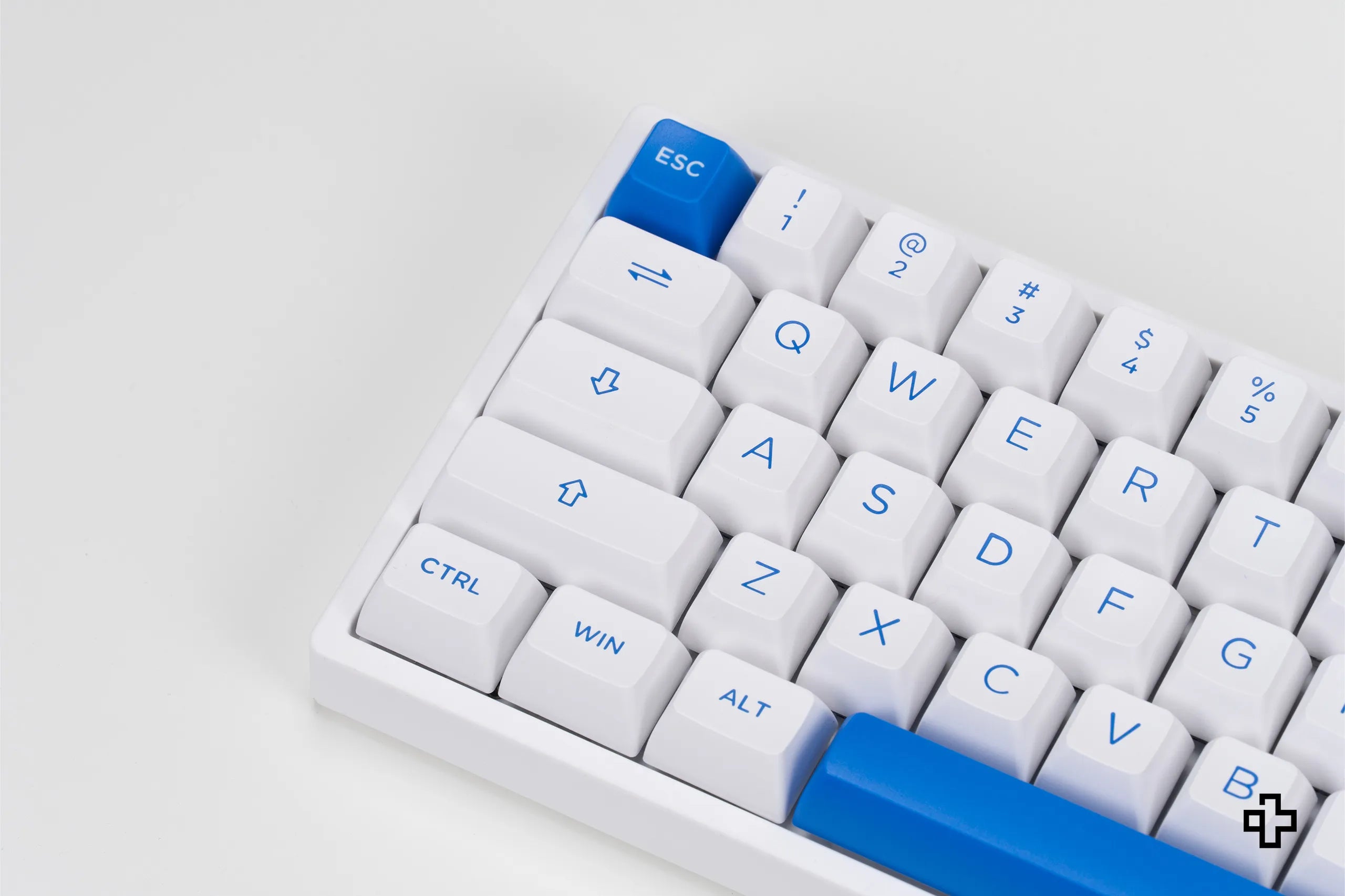 Set Taste Blue On White Akko PBT Double Shot Profile ASA