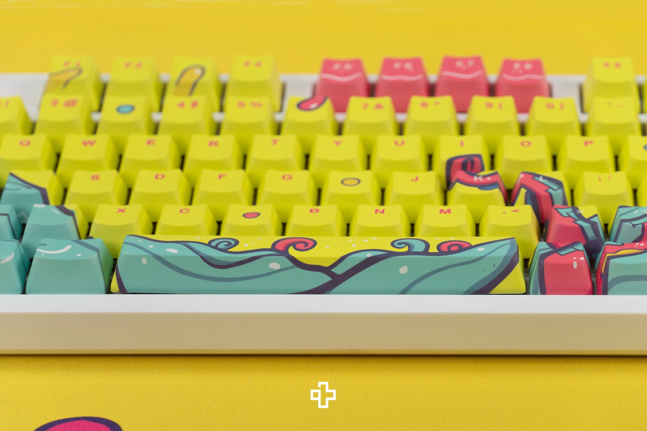 Set goût QwertyKey Octopus Jaune Profil OEM Matériau PBT