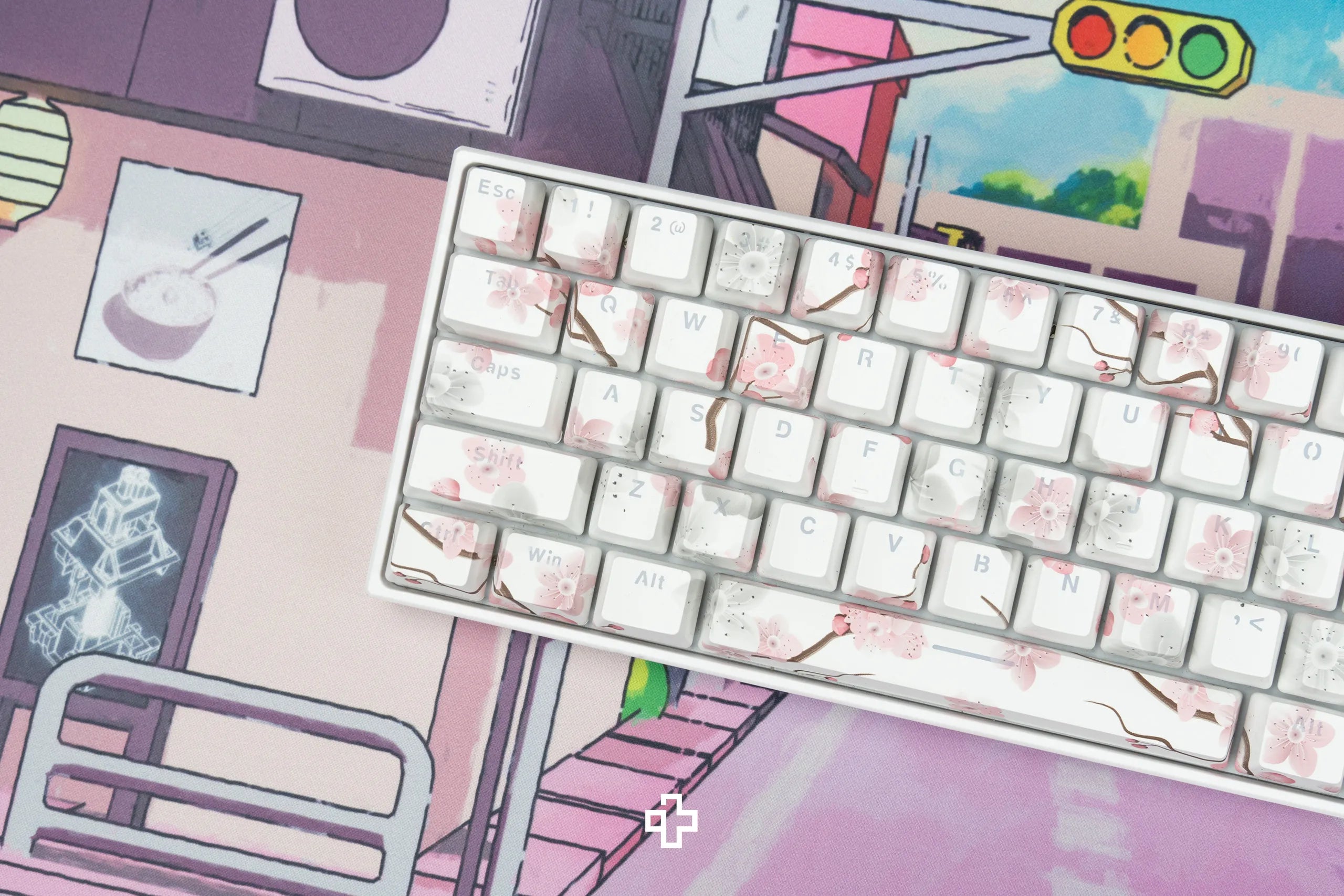Set Taste Sakura Translucide Profil OEM Matériau ABS double tir