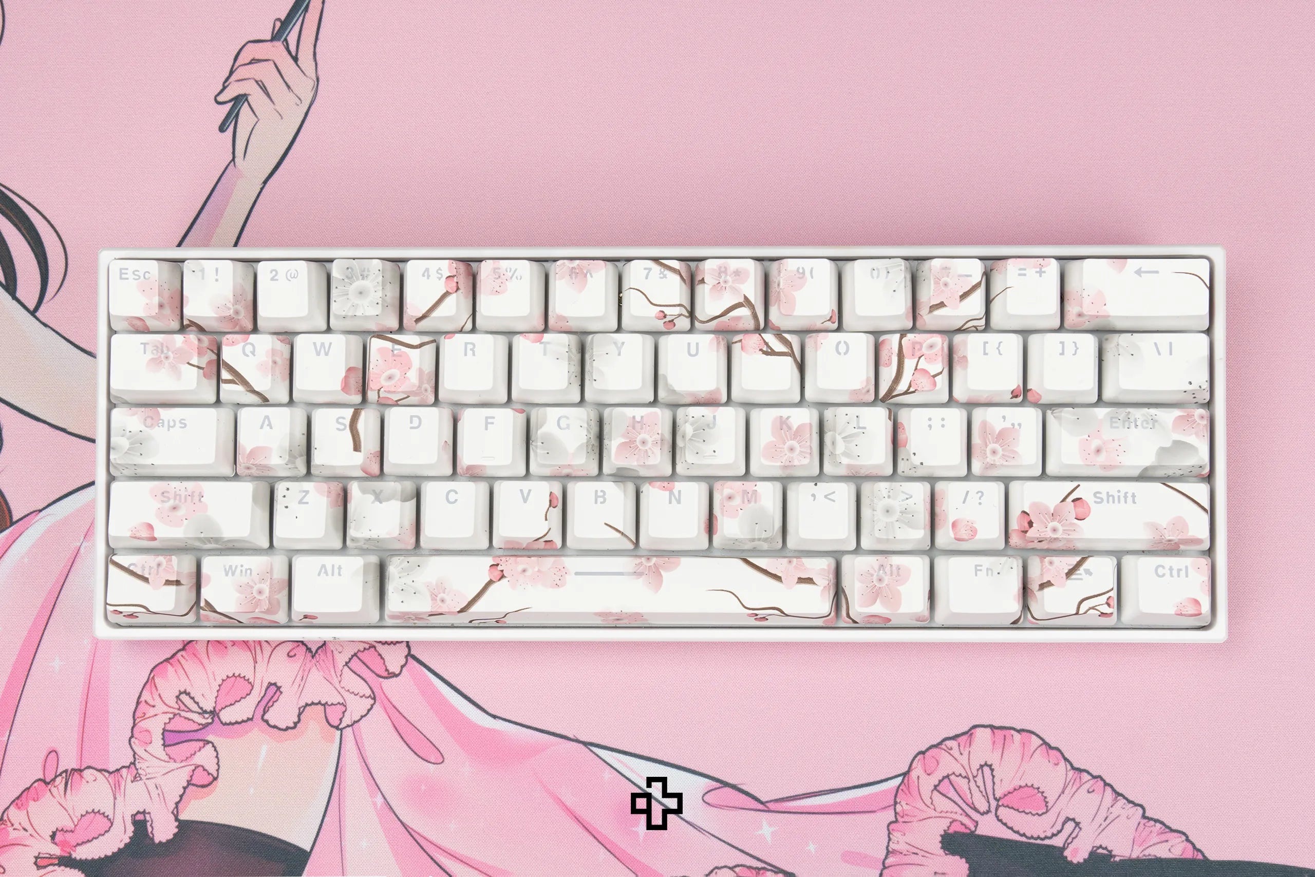 Set Taste Sakura Translucide Profil OEM Matériau ABS double tir