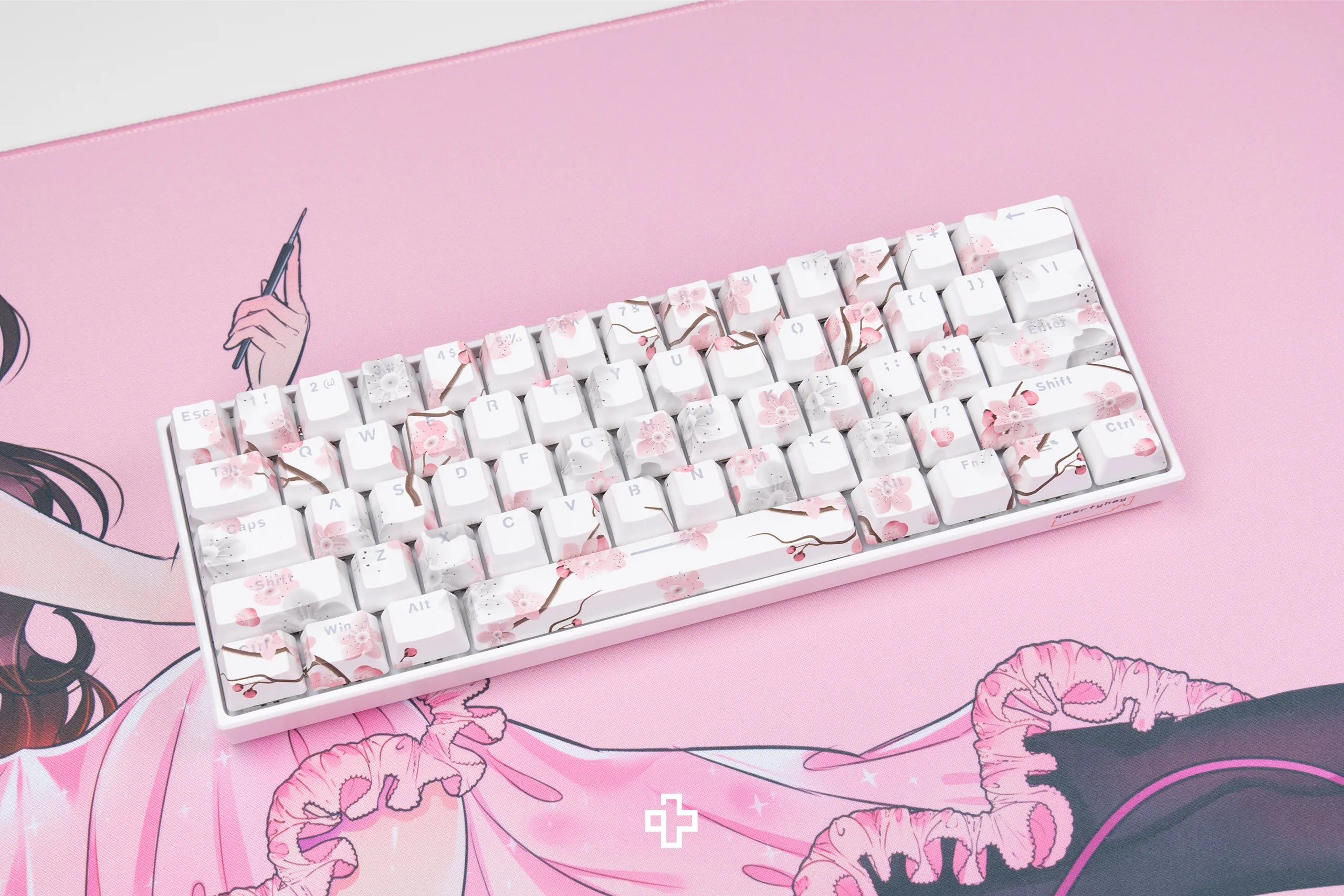 Set Taste Sakura Translucide Profil OEM Matériau ABS double tir
