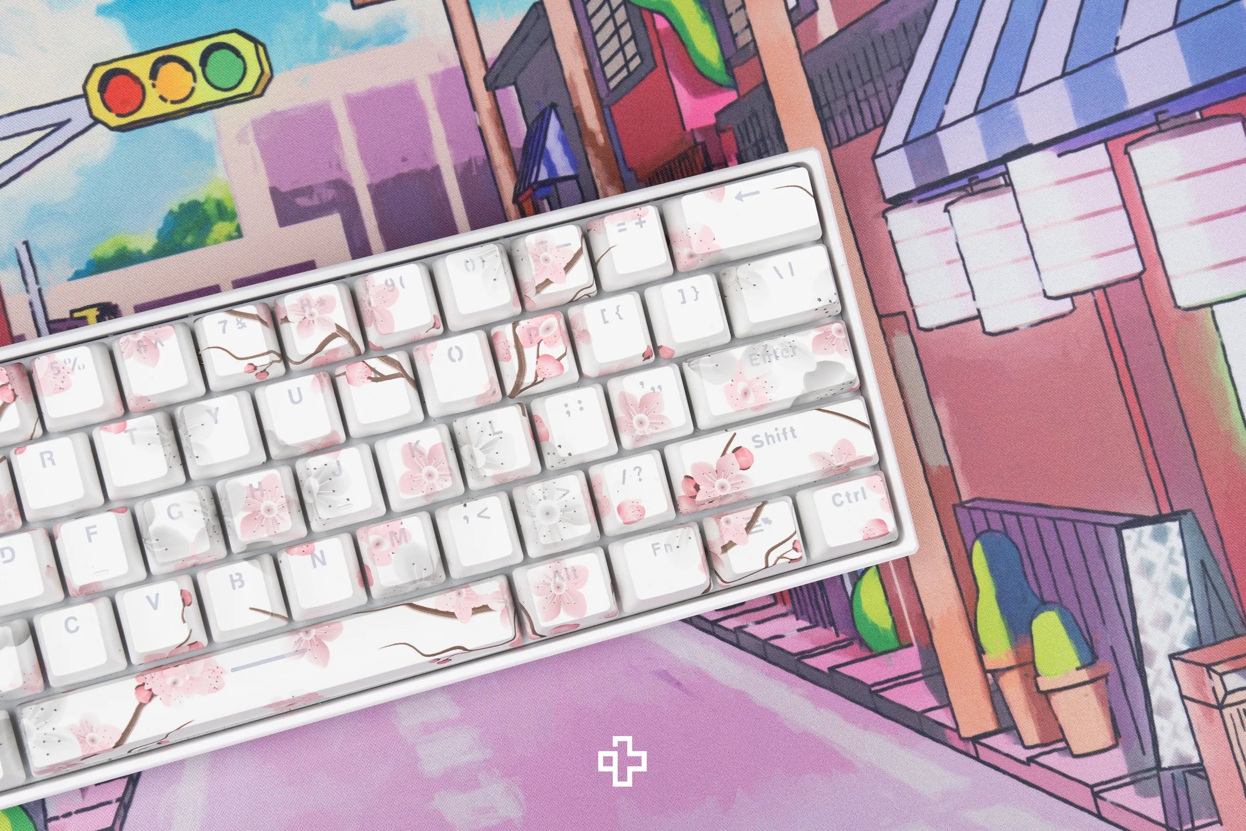 Set Taste Sakura Translucide Profil OEM Matériau ABS double tir