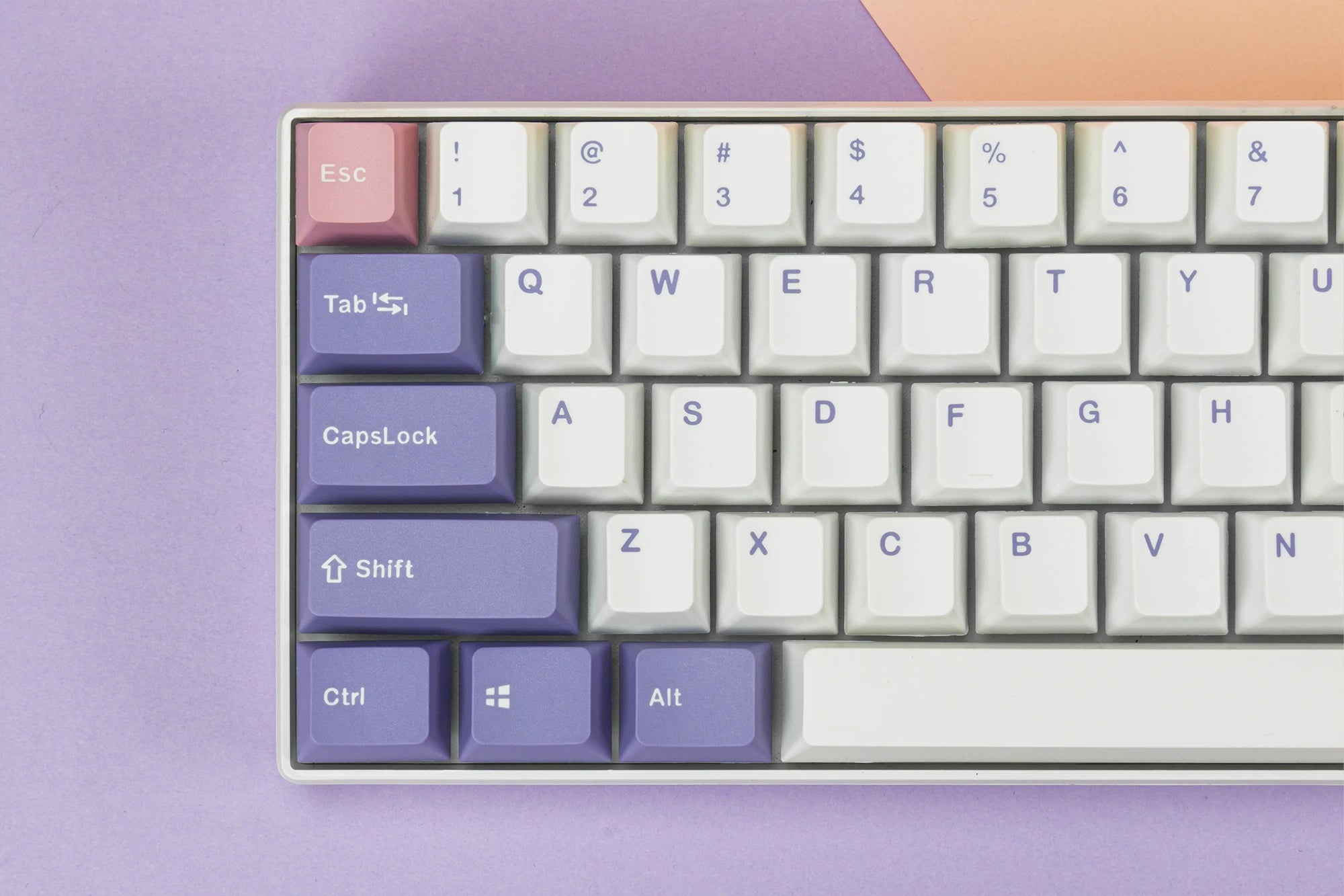 Conjunto de teclas QwertyKey Violeta PBT Doble Inyección Perfil OEM