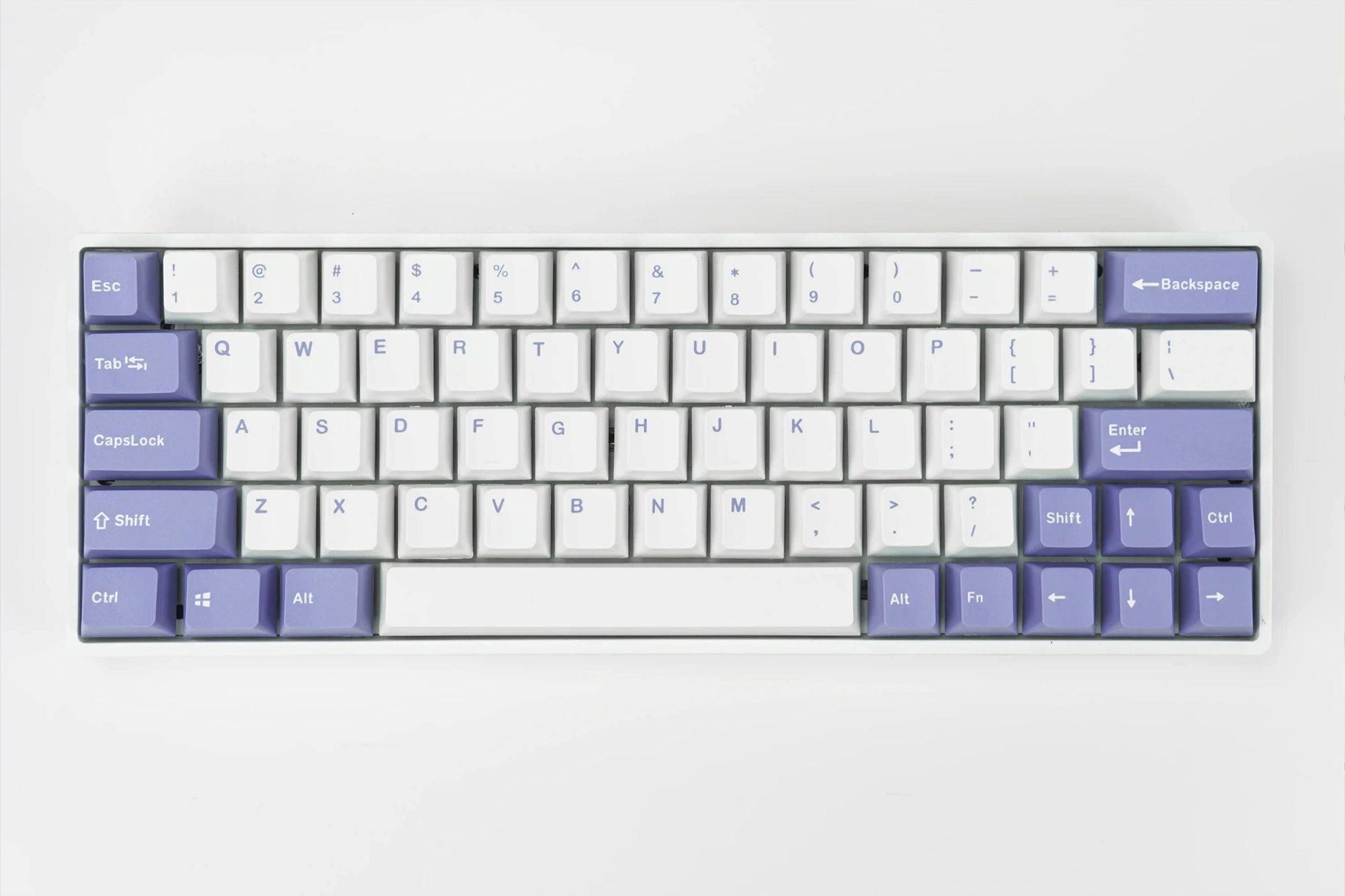 Conjunto de teclas QwertyKey Violeta PBT Doble Inyección Perfil OEM
