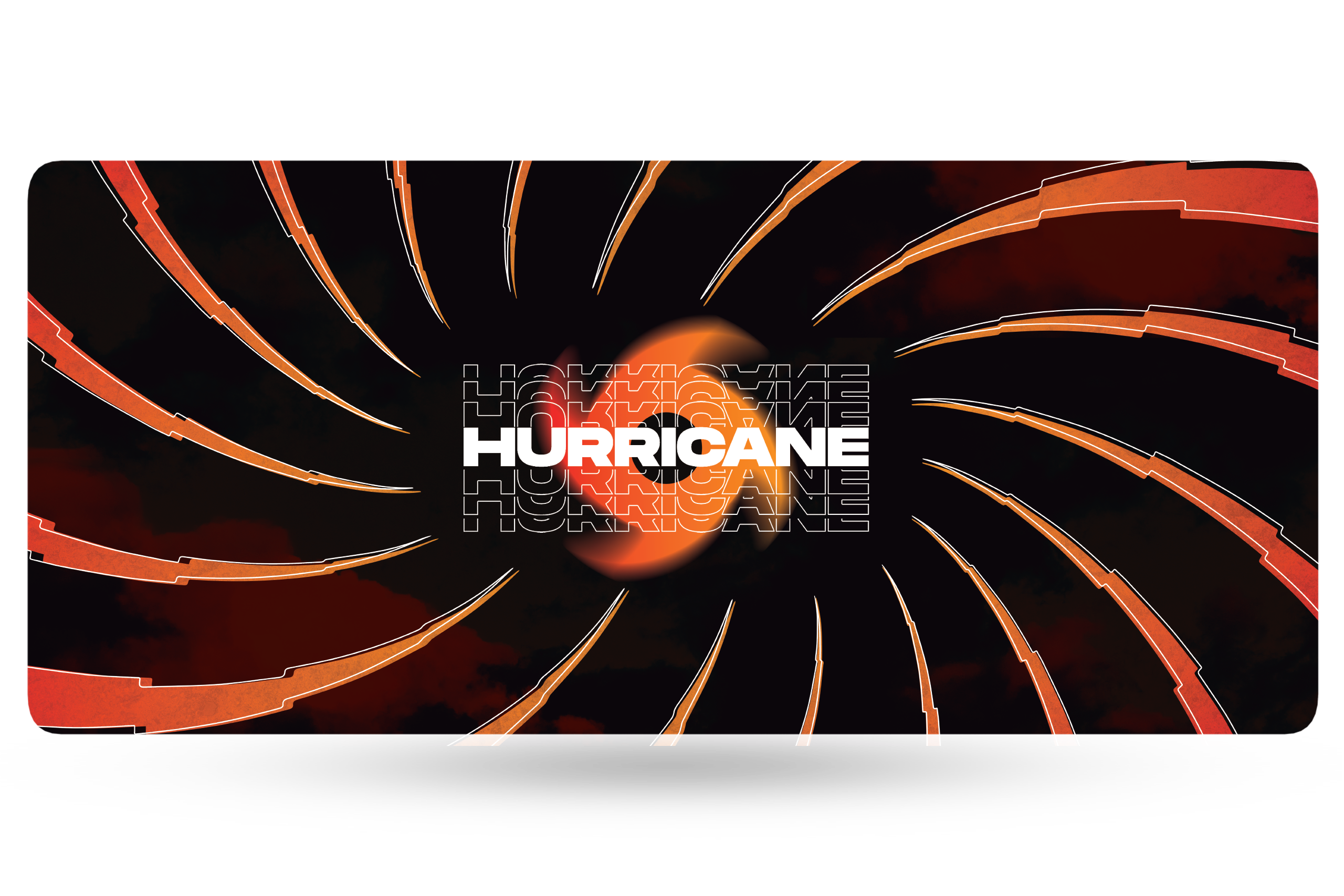 Deskmat Souris QwertyKey Hurricane 4mm bords cousus