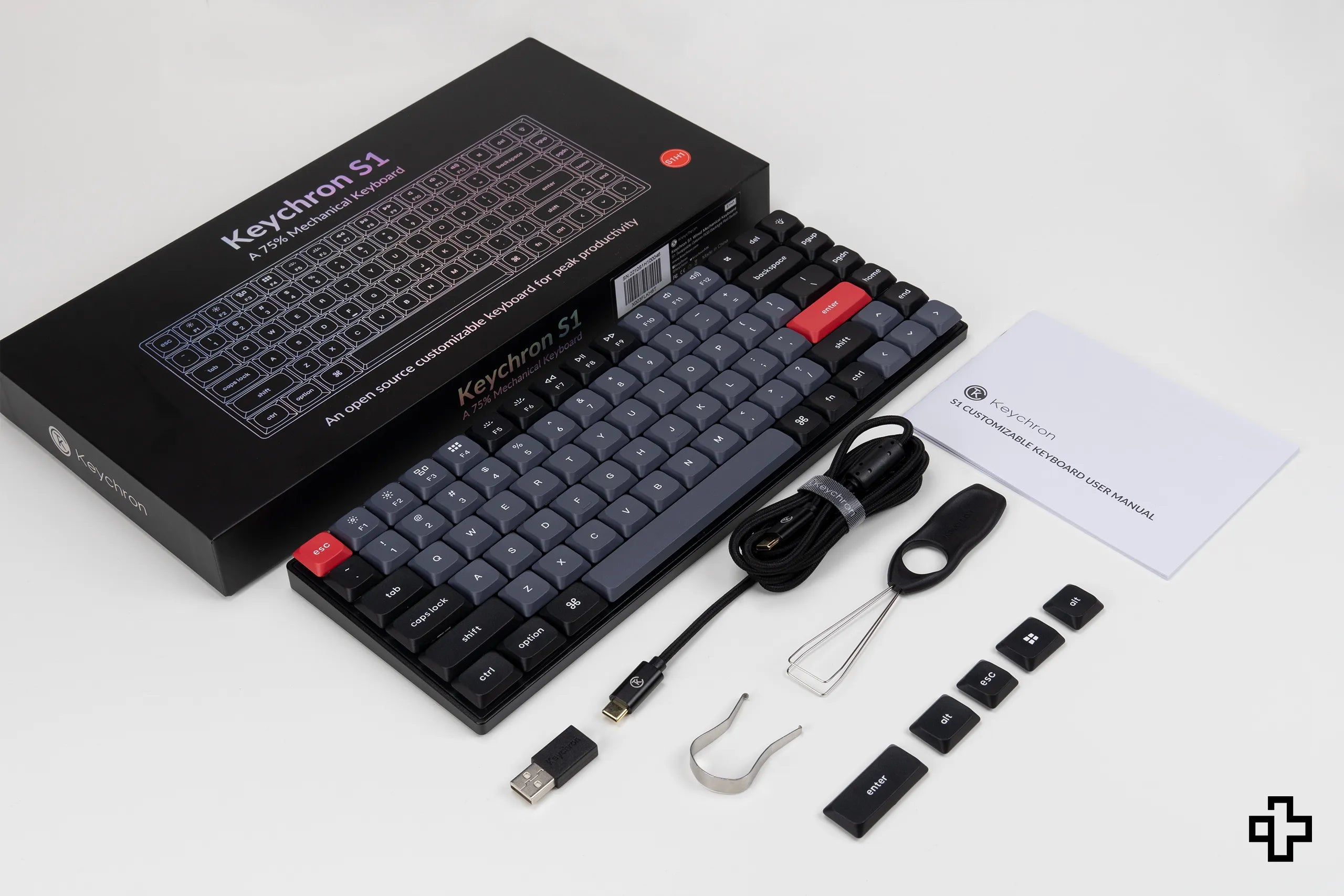 Keychron S1 Hotswap RGB Low Profile Aluminum Mechanical Keyboard