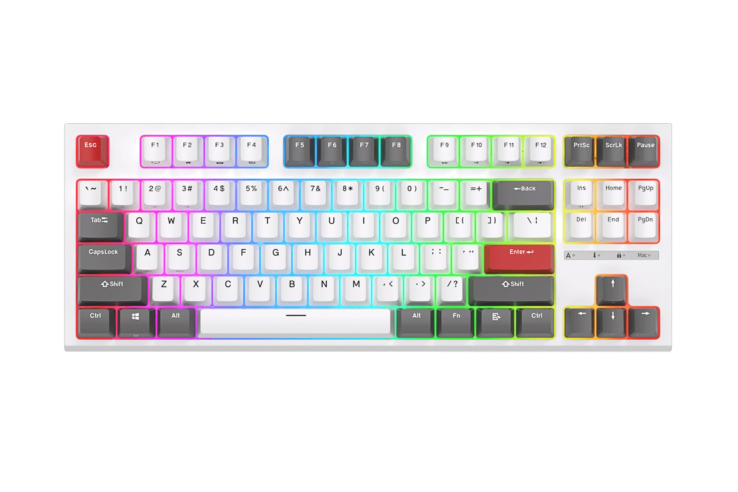Royal Kludge R87 White Hotswap RGB Mechanical Gaming Keyboard