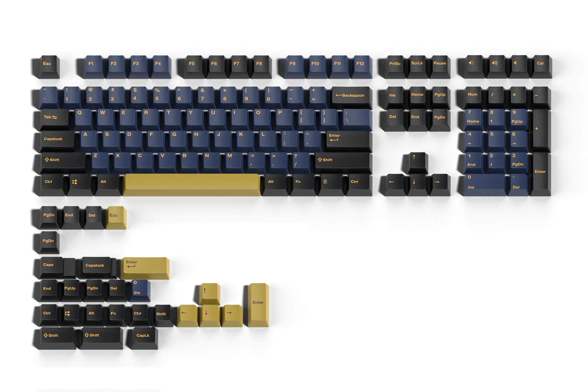 Conjunto de teclas QwertyKey Ramses PBT Doble Inyección Perfil OEM