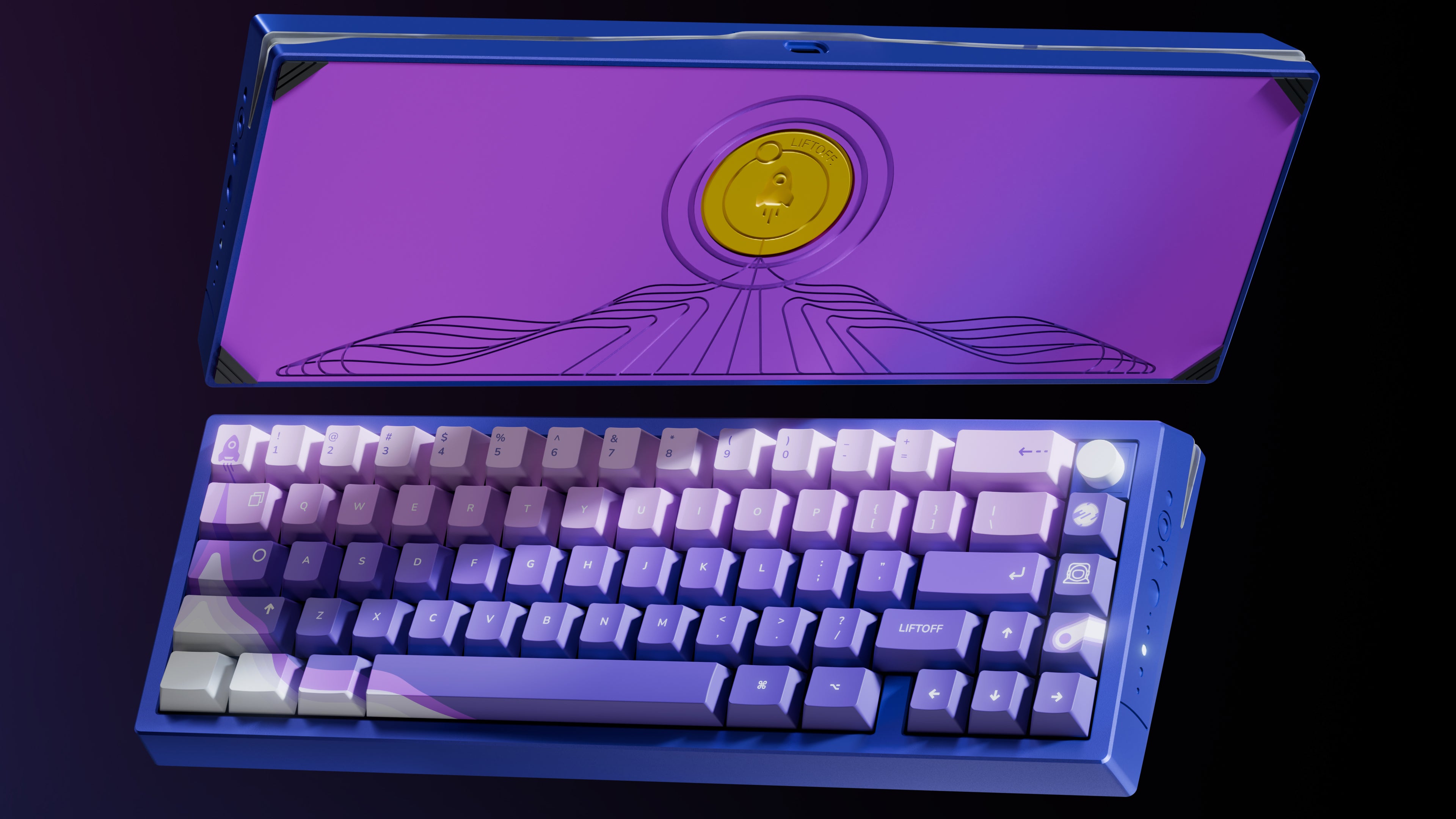 QwertyKey x Meletrix Zoom65 V3 Liftoff, egyedi alumínium íz, Bluetooth, vezeték nélküli, QMK/VIA, teljes RGB