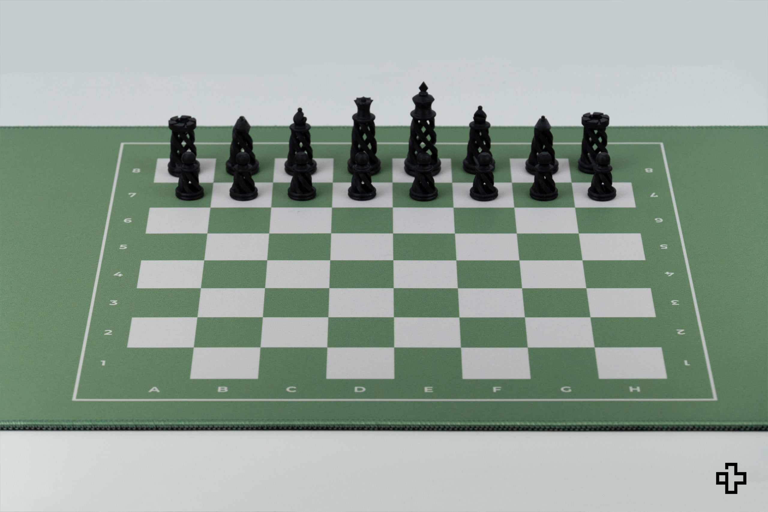 Deskmat Mousepad QwertyKey Chess 4mm stitched edges