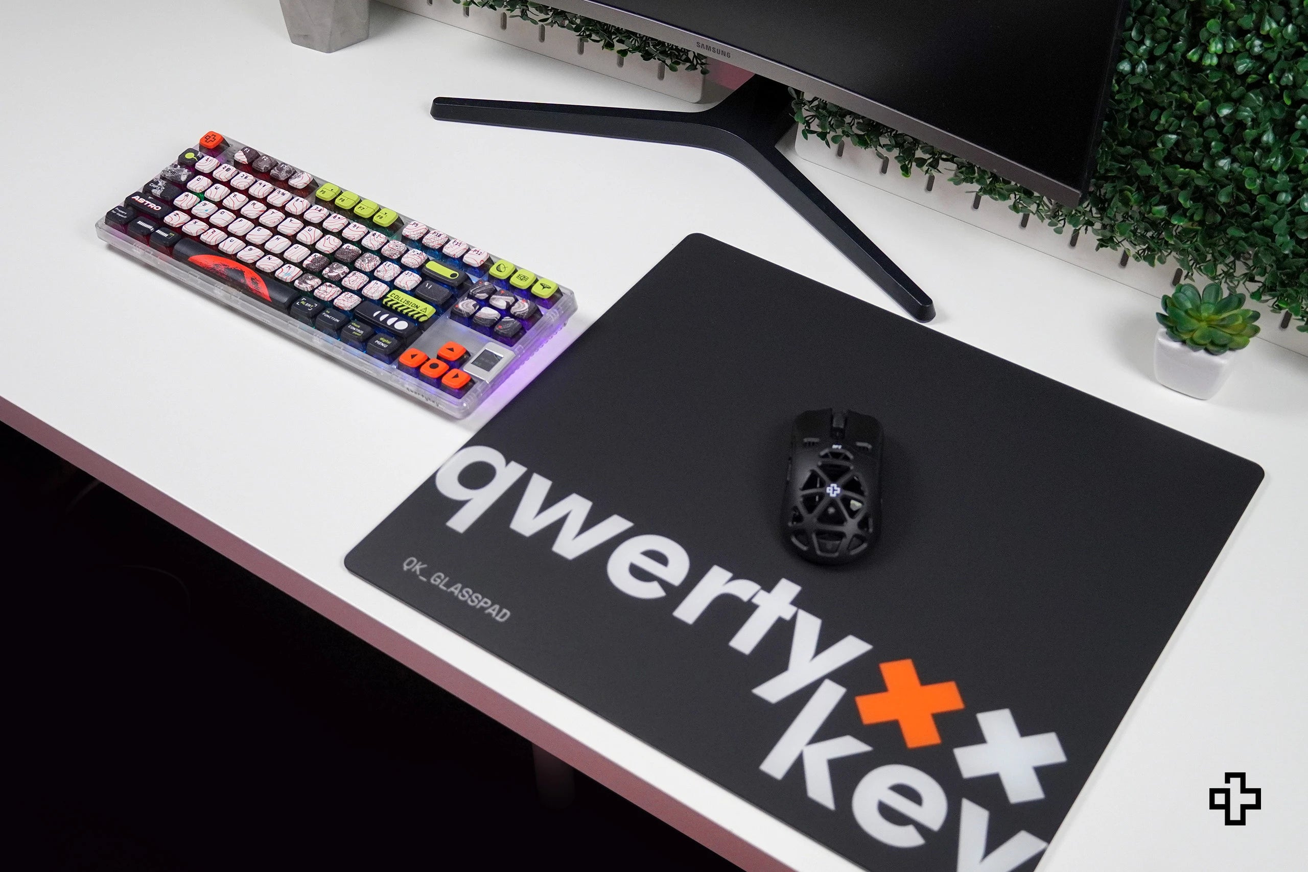 Alfombrilla de Ratón Gaming QwertyKey Esports Cristal 3.2mm Antideslizante TPU