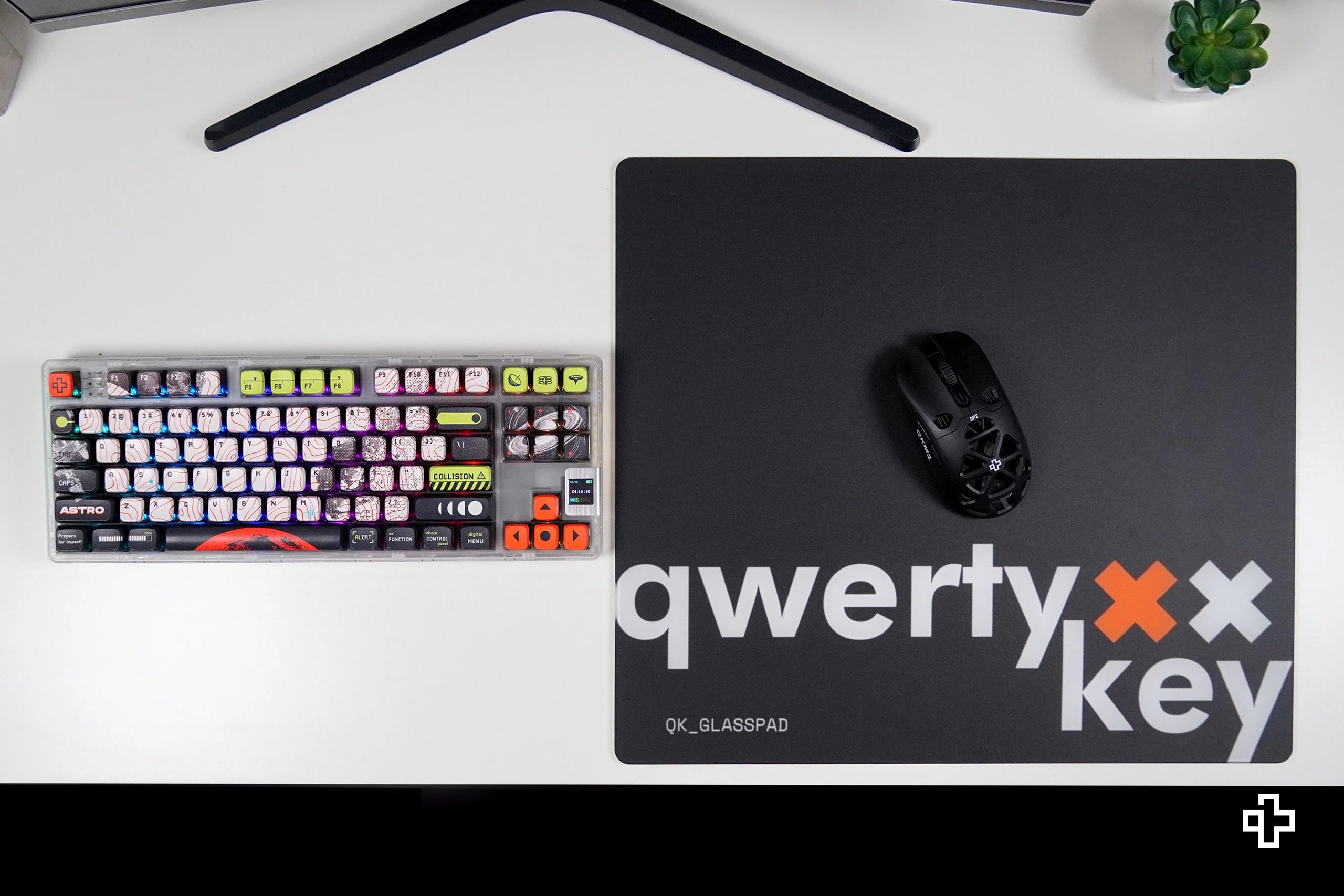 Alfombrilla de Ratón Gaming QwertyKey Esports Cristal 3.2mm Antideslizante TPU