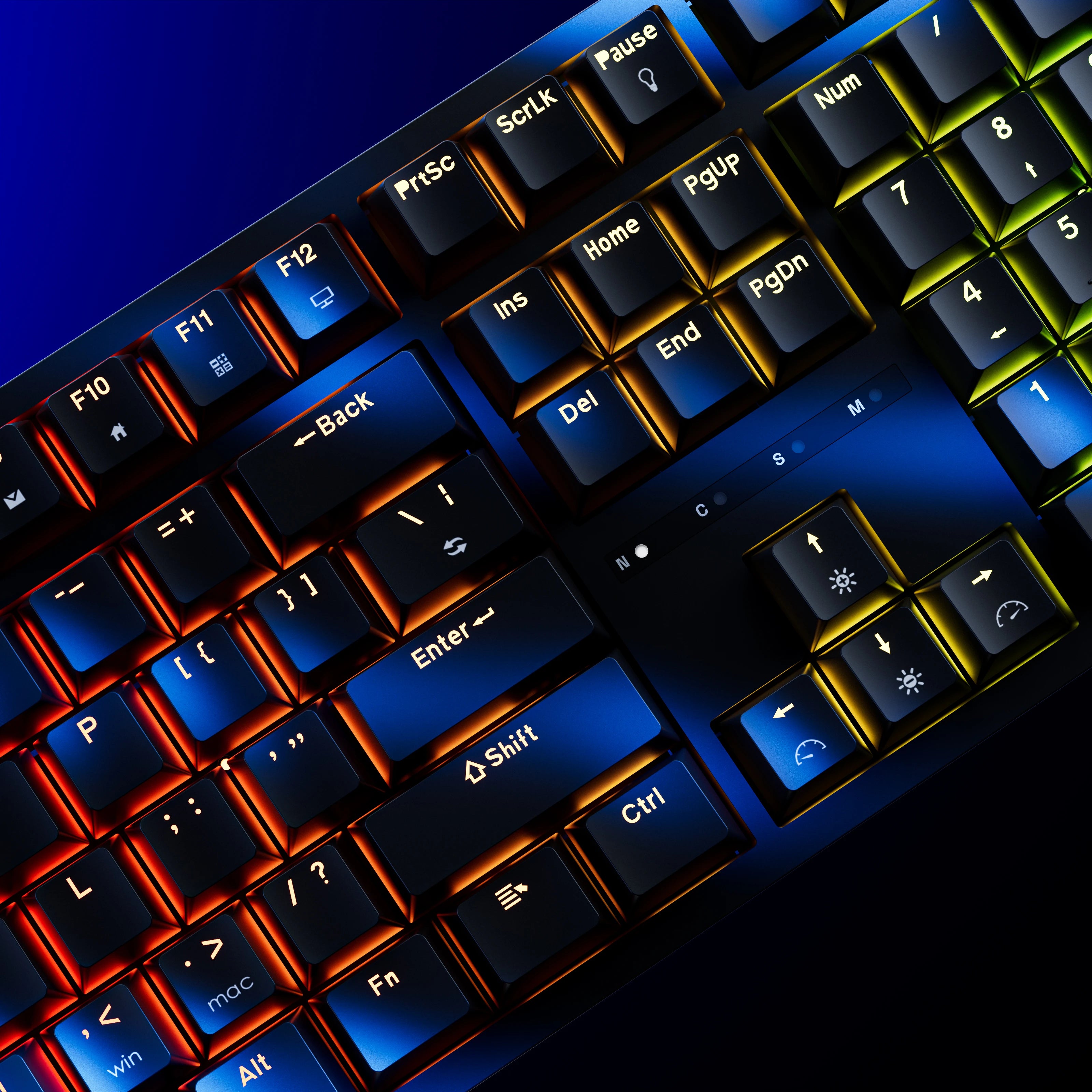 QwertyKey H100 Negra Bluetooth Inalámbrica Hotswap RGB Teclado Mecánico Gaming