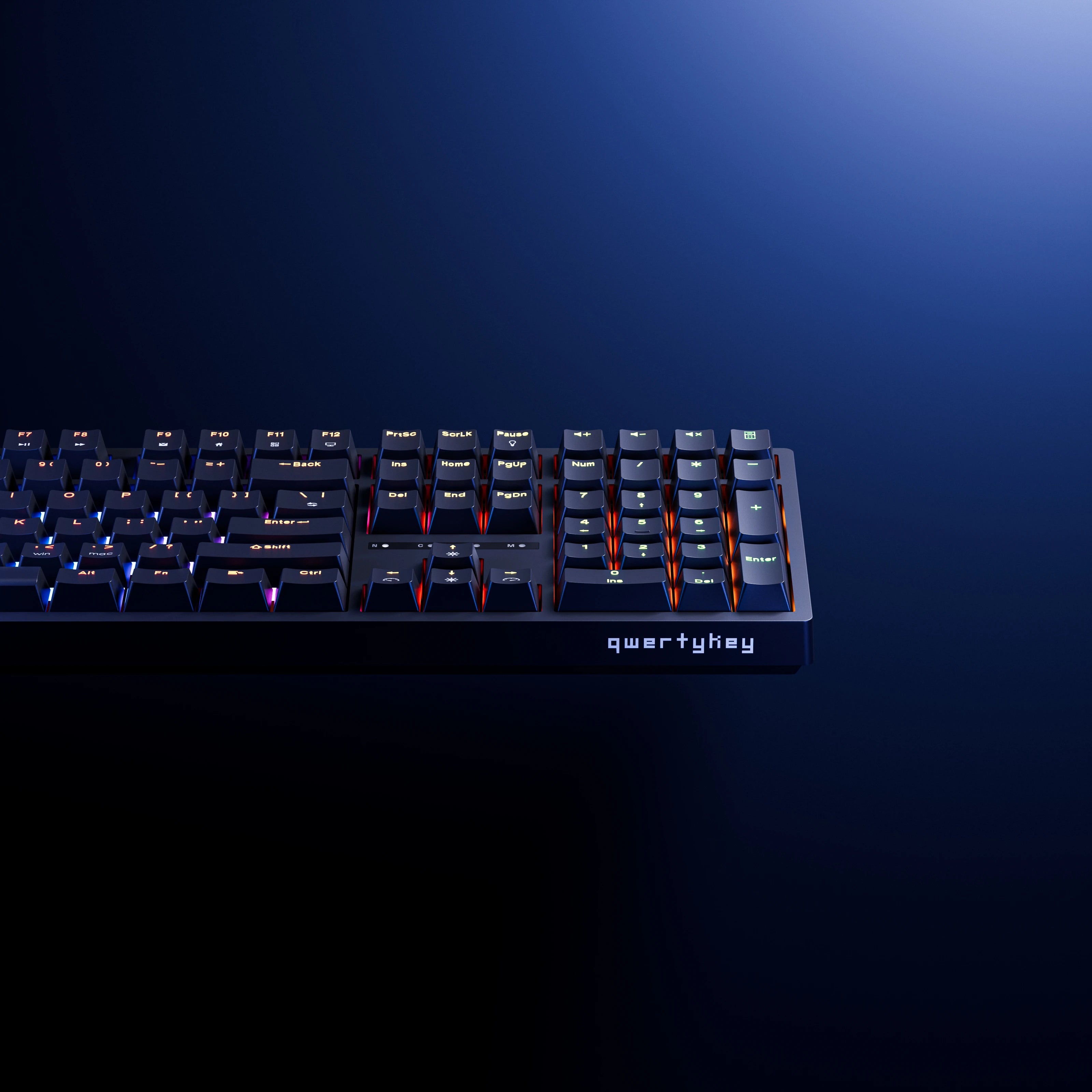 QwertyKey H100 Negra Bluetooth Inalámbrica Hotswap RGB Teclado Mecánico Gaming