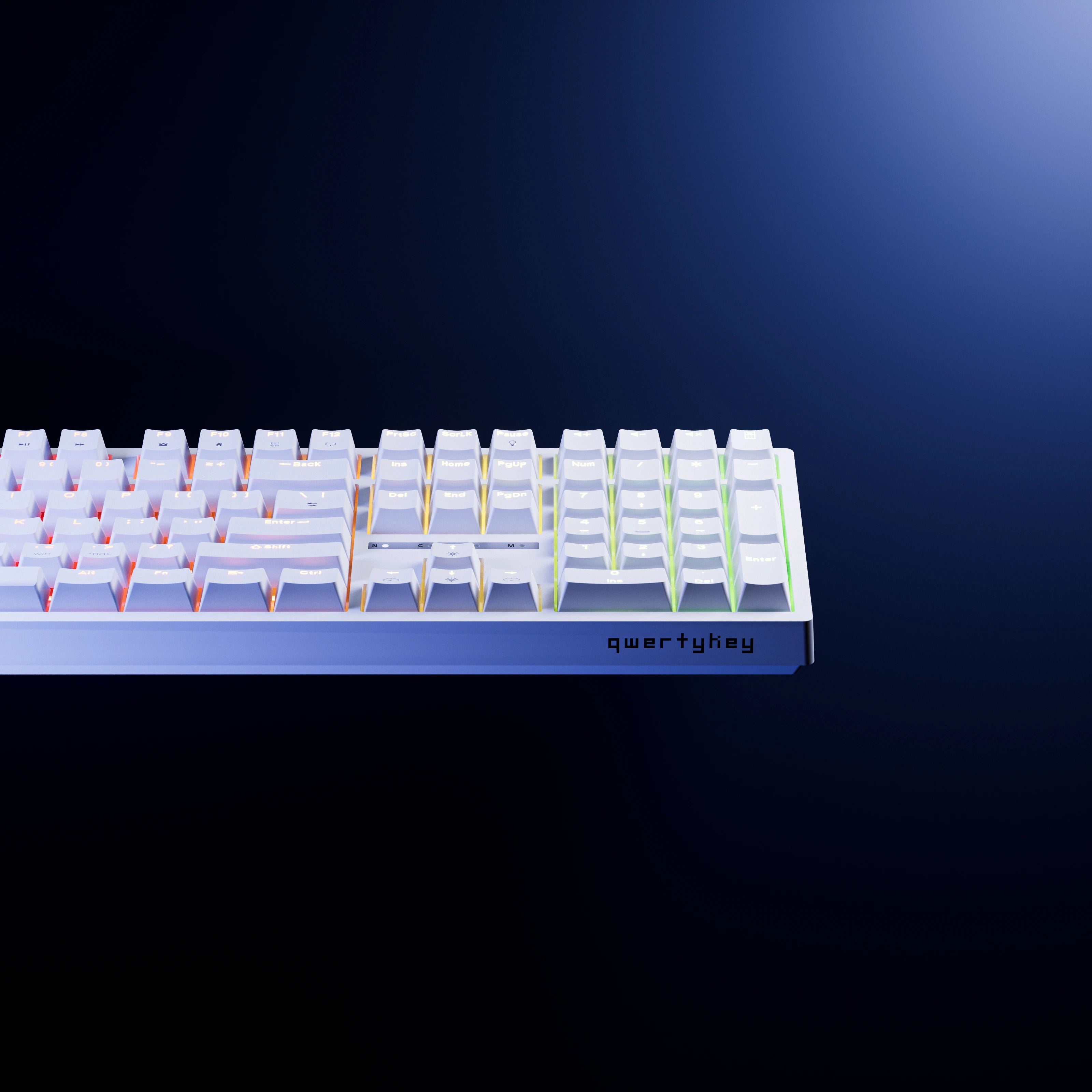 QwertyKey H100 Alba Bluetooth Inalámbrica Hotswap RGB Teclado Mecánico Gaming