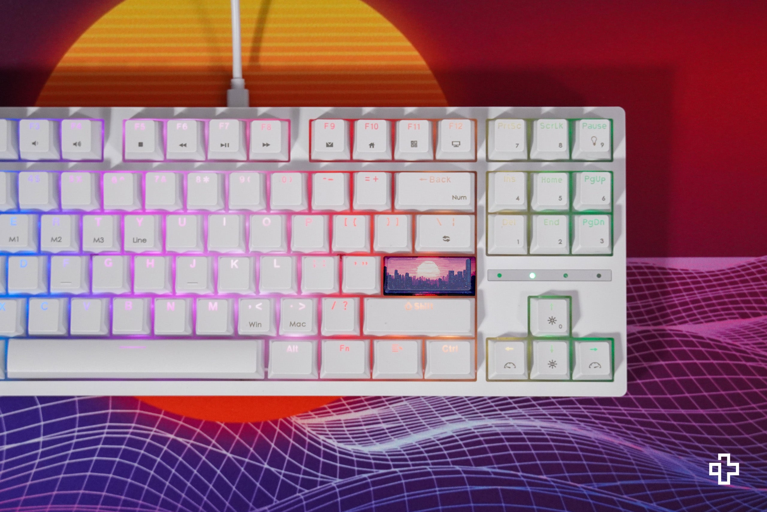 QwertyKey H87 Alba Bluetooth Vezeték nélküli Hotswap RGB Mechanikus Gaming Billentyűzet