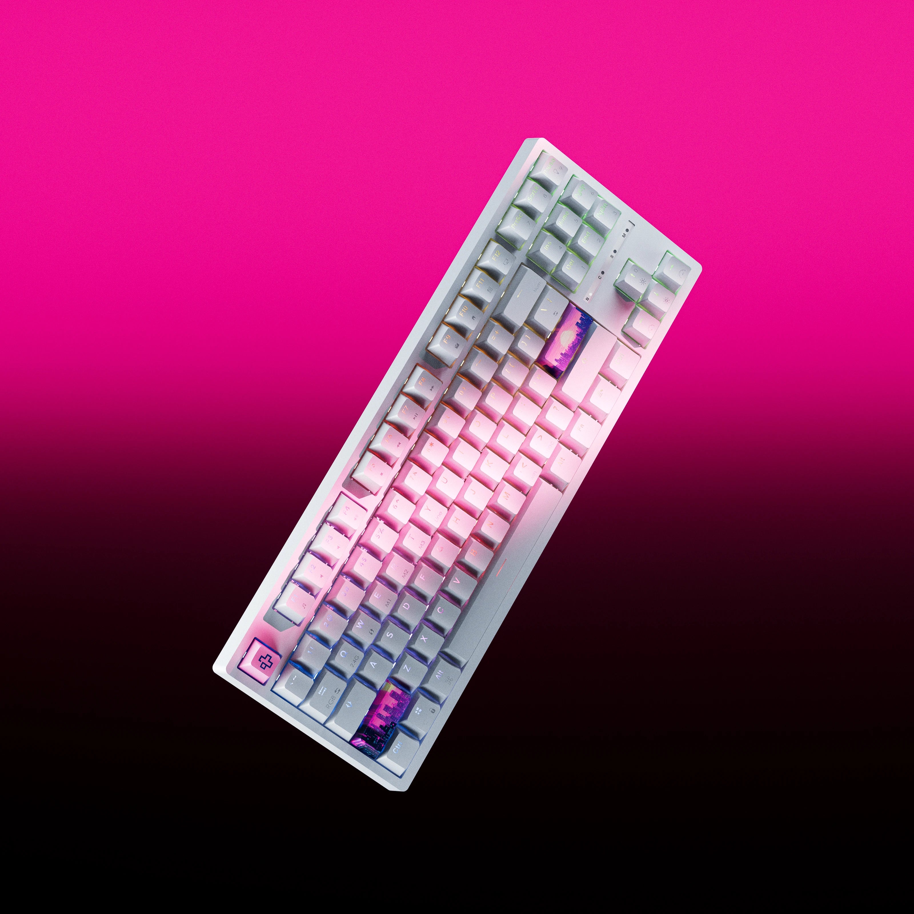 QwertyKey H87 Alba Bluetooth Vezeték nélküli Hotswap RGB Mechanikus Gaming Billentyűzet