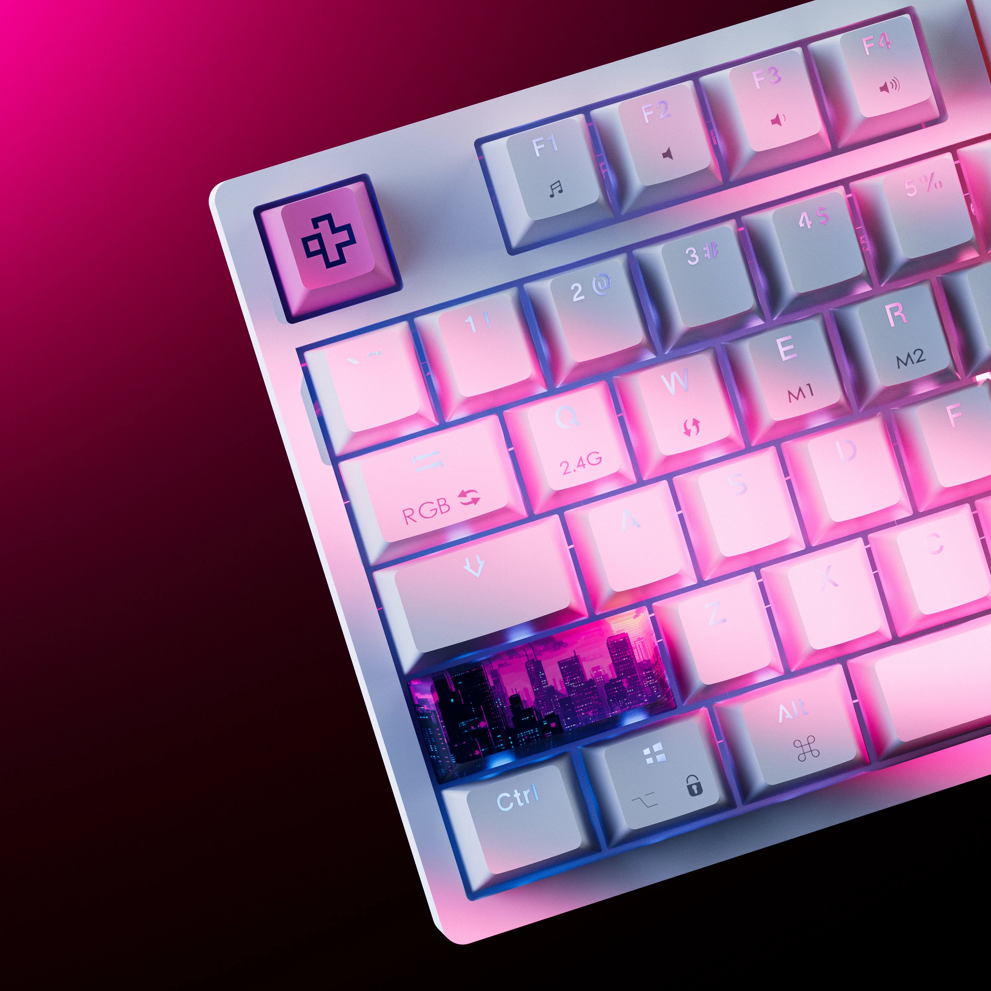 QwertyKey H87 Alba Bluetooth Vezeték nélküli Hotswap RGB Mechanikus Gaming Billentyűzet