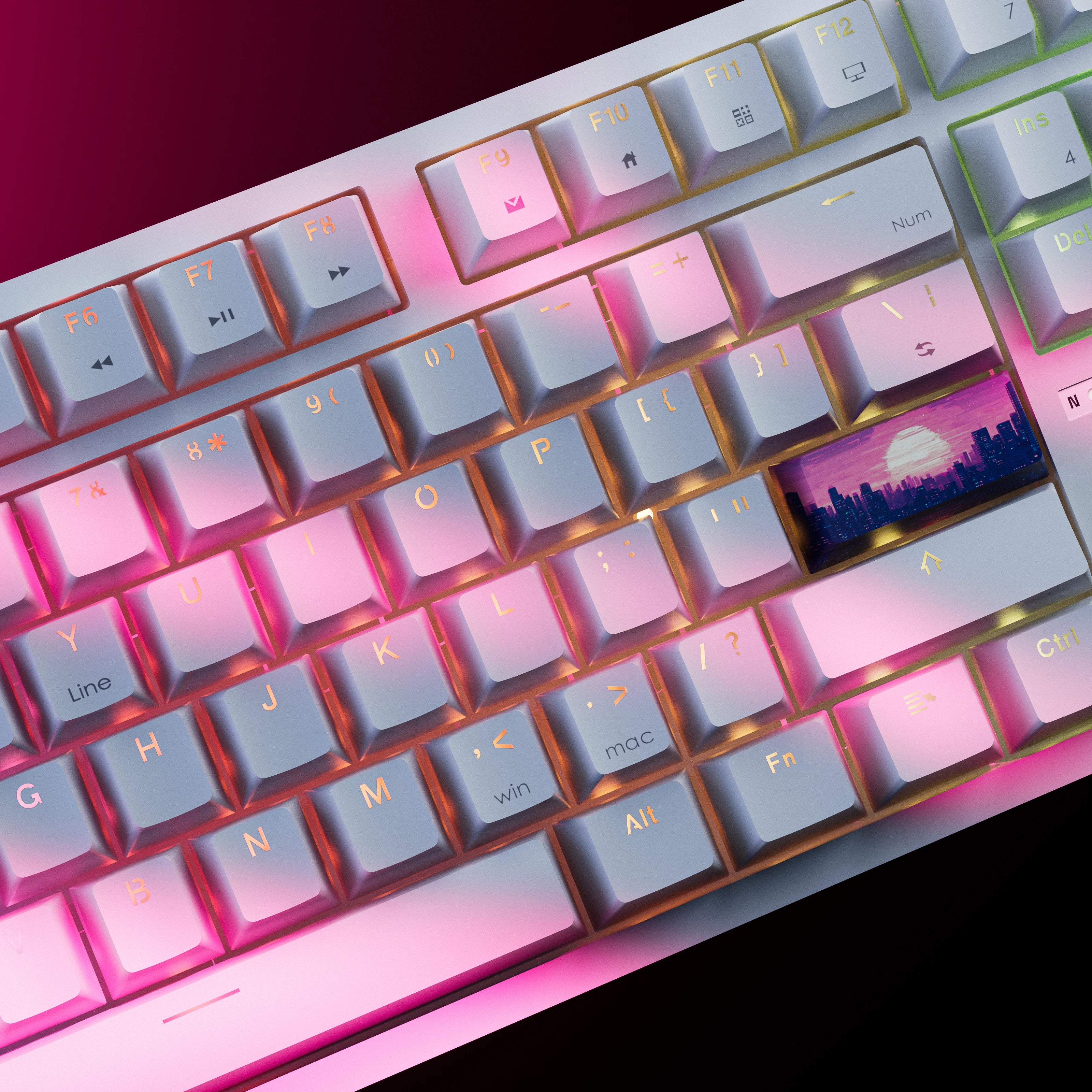 QwertyKey H87 Alba Bluetooth Vezeték nélküli Hotswap RGB Mechanikus Gaming Billentyűzet