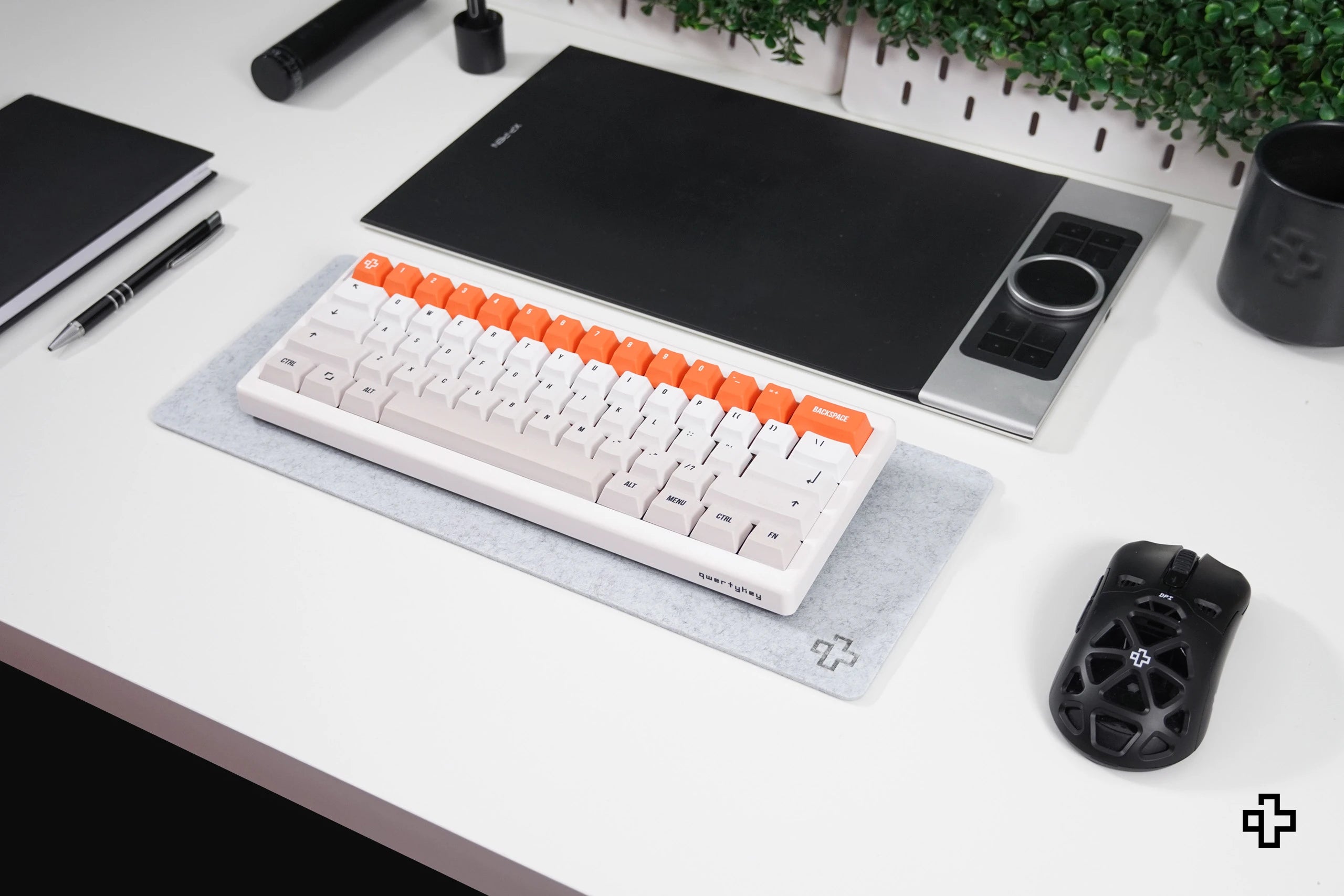 Tapis de clavier en feutre de bureau