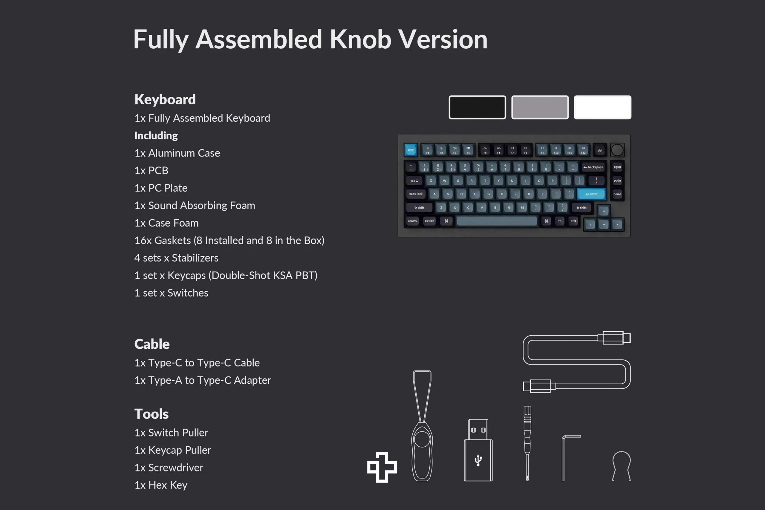 Keychron Q1 Pro Wireless Hotswap Aluminum Knob Custom Mechanical Keyboard 