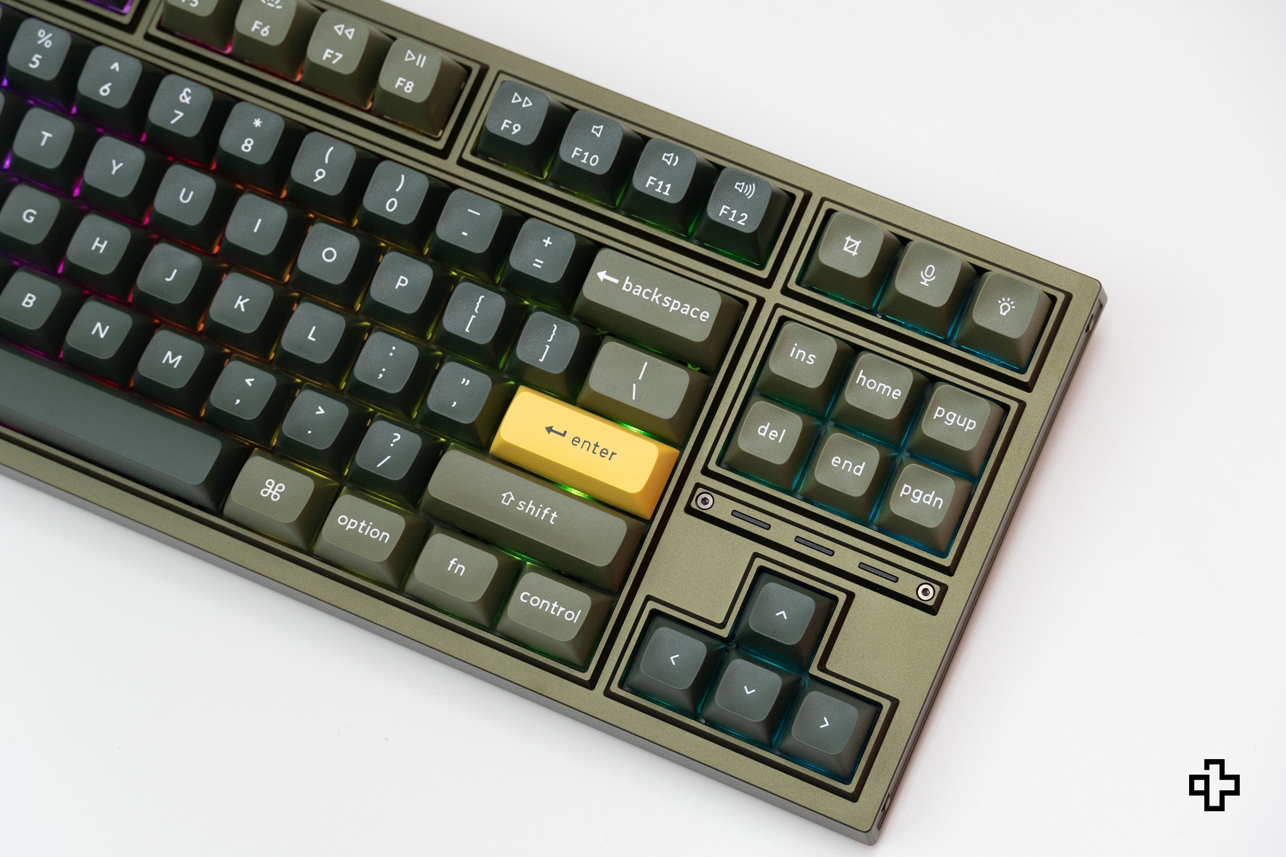 Keychron Q3 Pro Bezprzewodowa aluminiowa gałka Hotswap Oliwkowy przełącznik Keychron Pro Red Tastatura Mecanica Custom