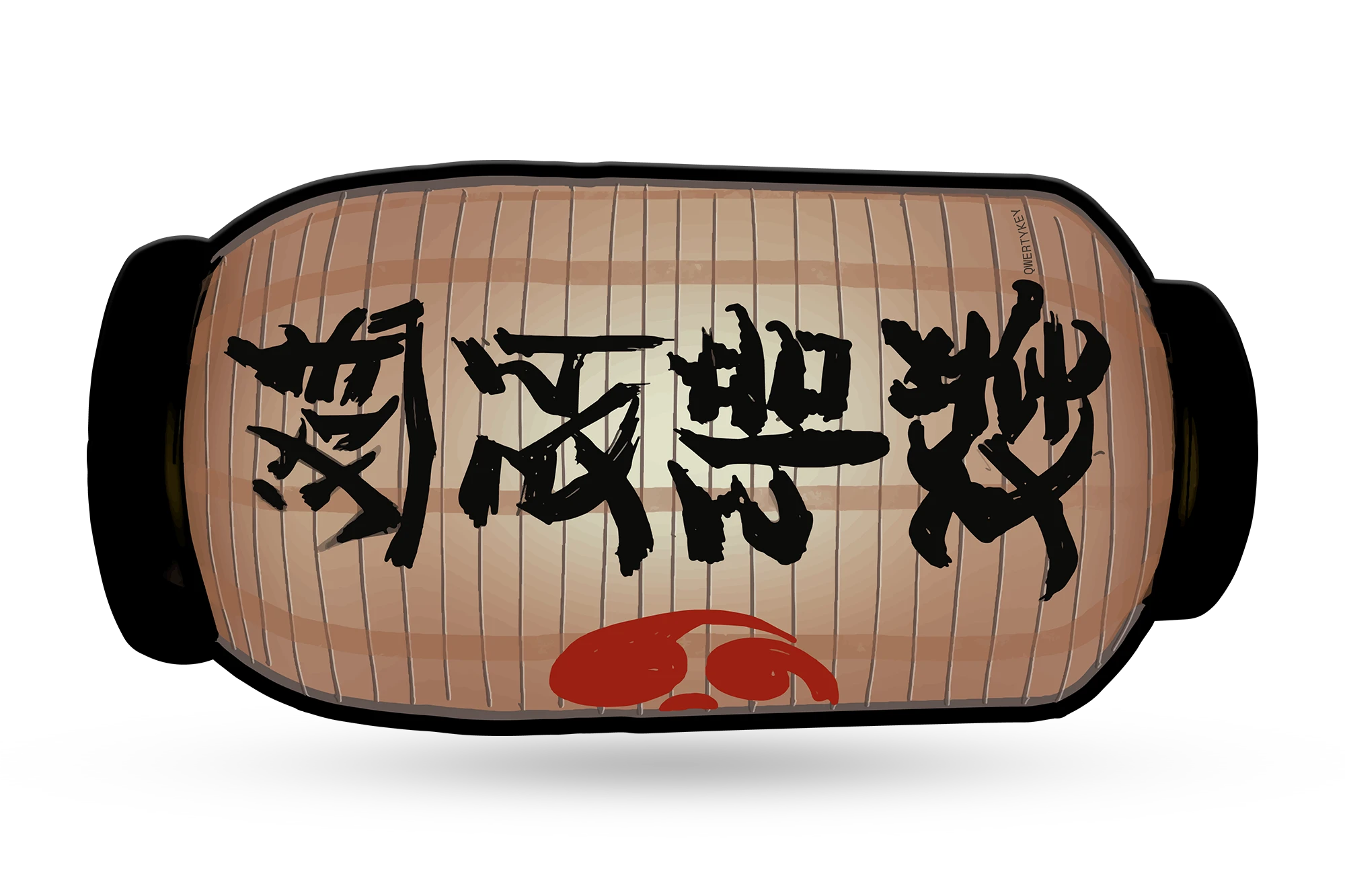Deskmat Mousepad QwertyKey Striker 4mm margini cusute