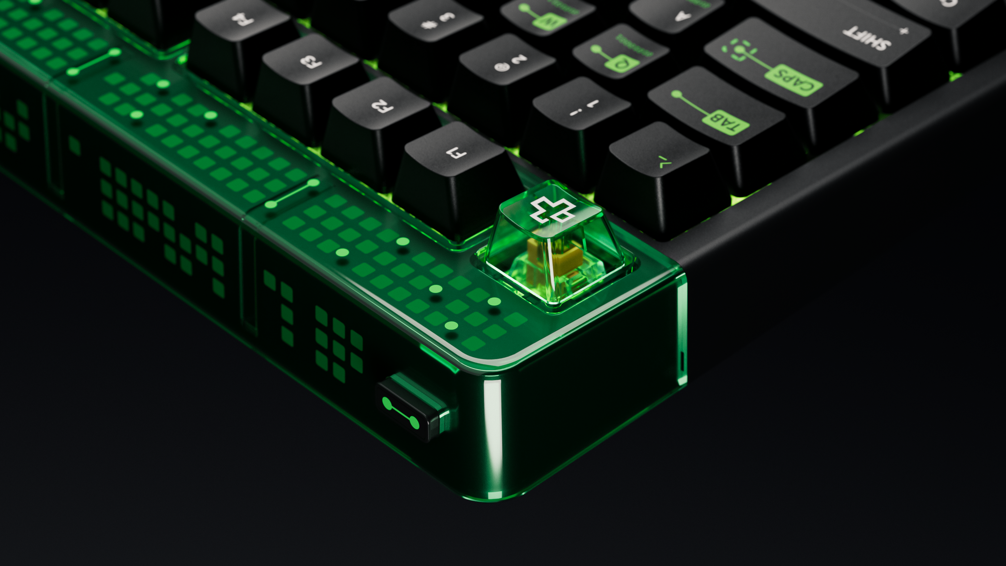 QwertyKey100 Matrix Hotswap RGB Ecran Pixel Bluetooth Uszczelka Mocowanie Tastatura Mecanica Gaming