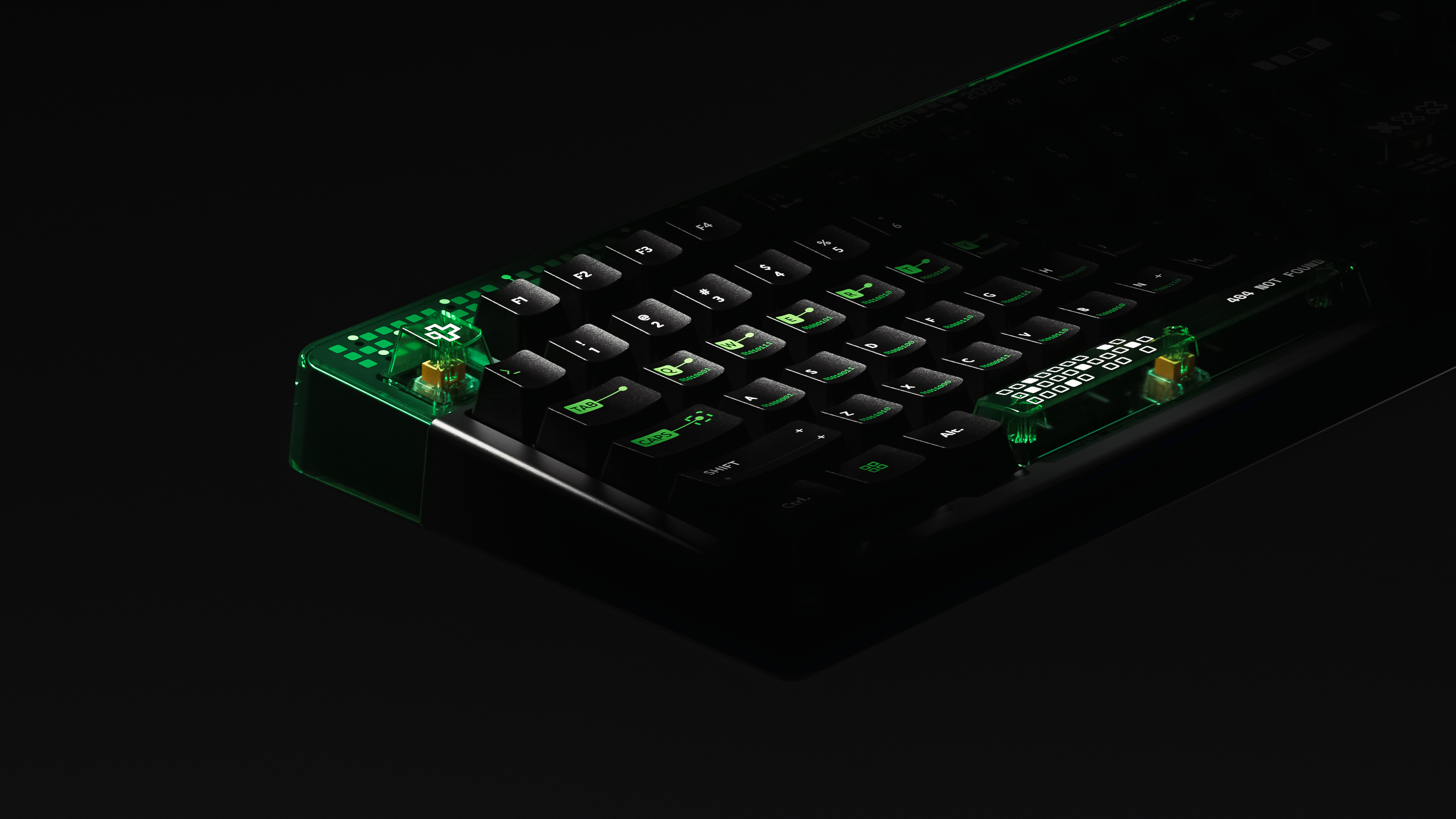 QwertyKey100 Matrix Hotswap RGB Ecran Pixel Bluetooth Uszczelka Mocowanie Tastatura Mecanica Gaming