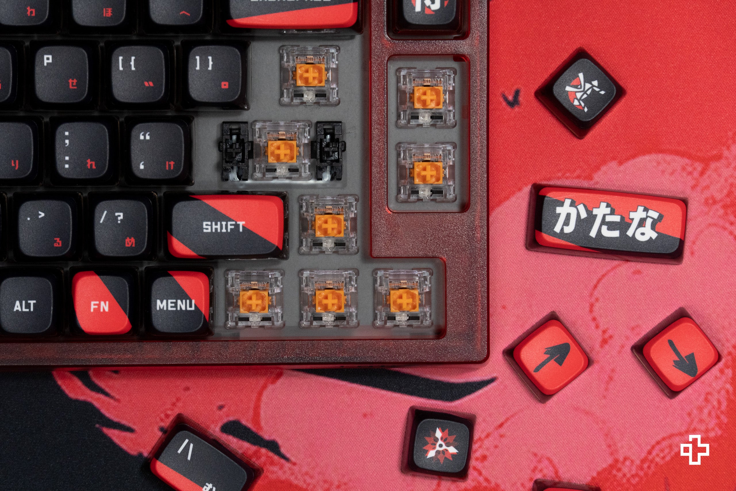 QwertyKey75 Samurai Bluetooth Bezprzewodowy hotswap RGB VIA/QMK Montowany na uszczelce Tastatura Mecanica Gaming