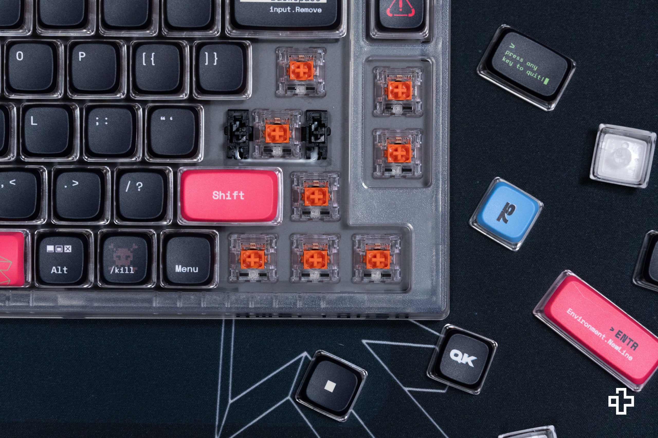 QwertyKey75 terminál Bluetooth vezeték nélküli hotswap RGB VIA/QMK tömítéssel szerelt Tastatura Mecanica Gaming