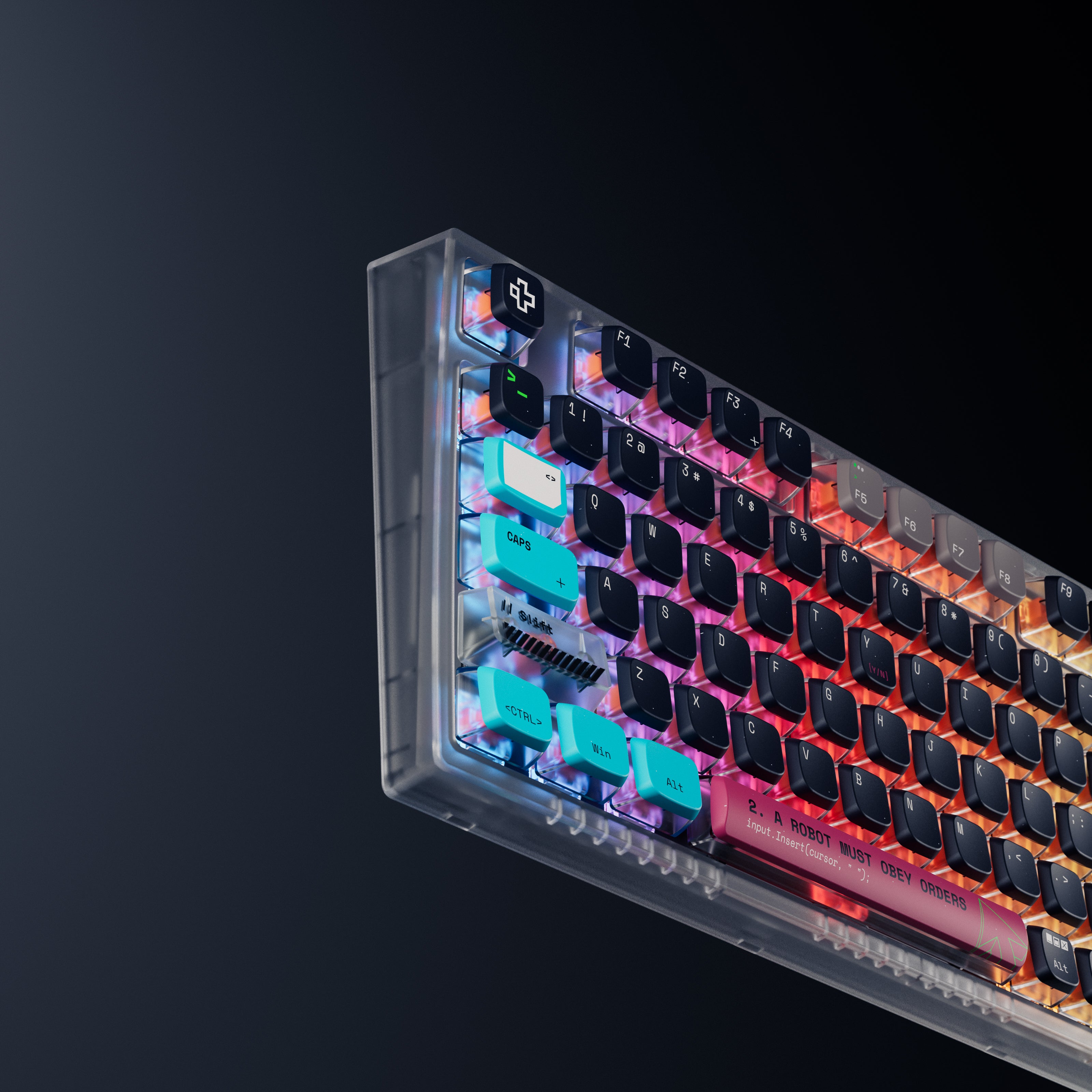 QwertyKey75 Terminal Bluetooth Безжичен Hotswap RGB VIA/QMK Gasket Монтирана Механична Игрална Клавиатура