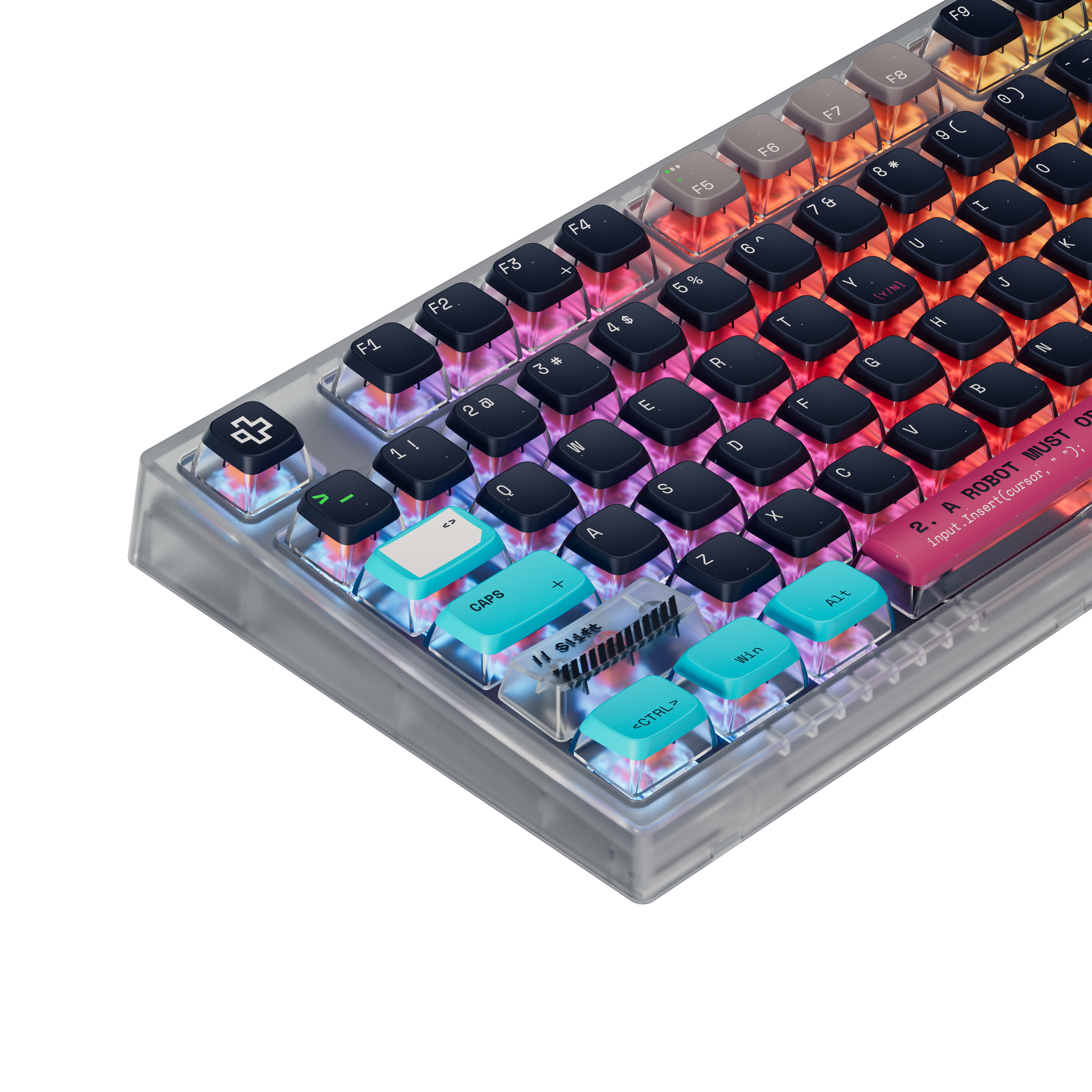 QwertyKey75 Terminal Bluetooth Безжичен Hotswap RGB VIA/QMK Gasket Монтирана Механична Игрална Клавиатура