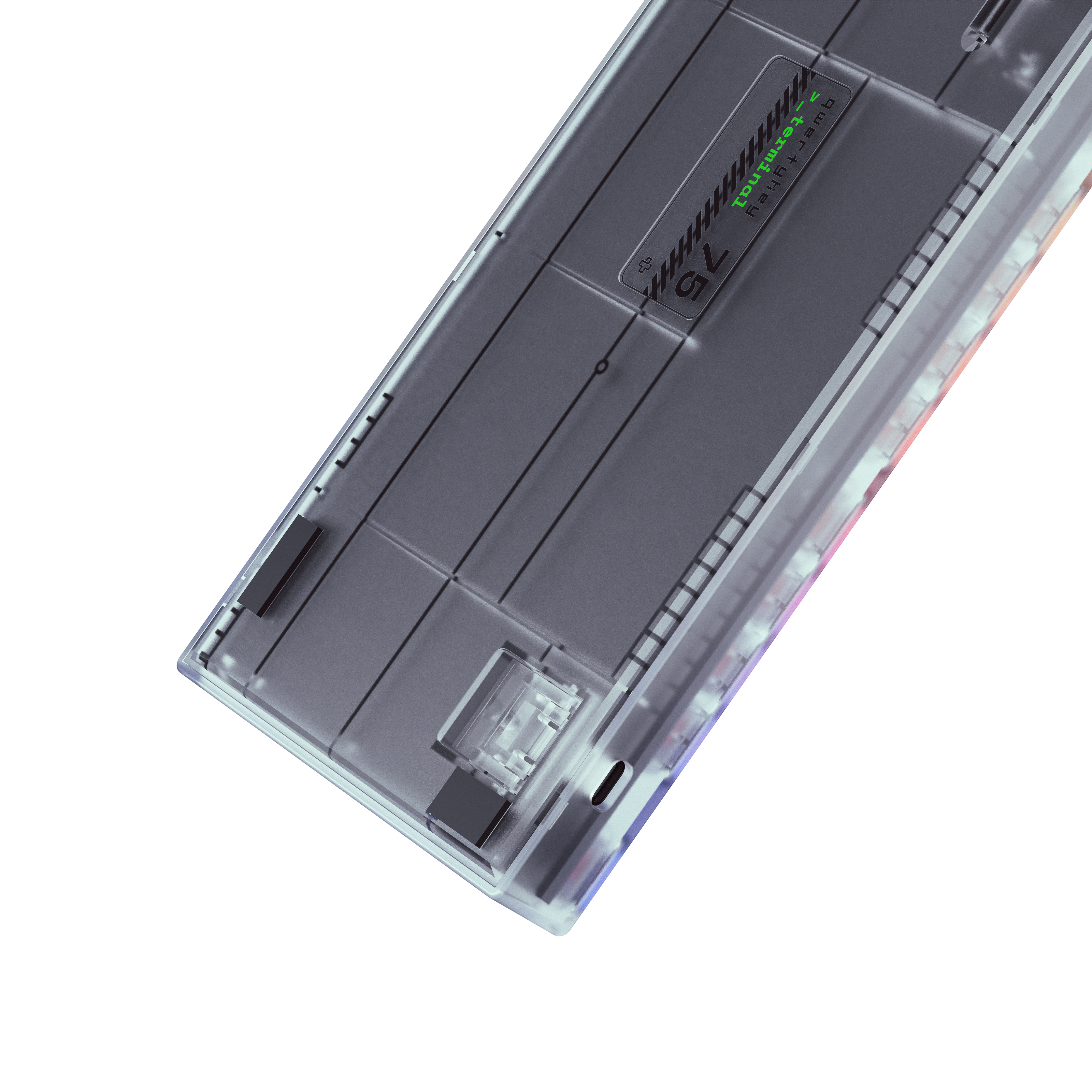 QwertyKey75 Terminal Bluetooth Безжичен Hotswap RGB VIA/QMK Gasket Монтирана Механична Игрална Клавиатура