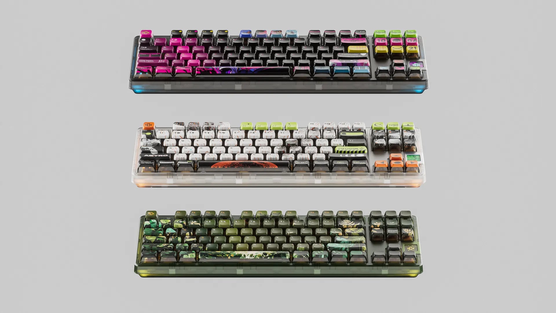 QwertyKey80 Astro Bluetooth Wireless Hotswap RGB QMK/VIA Gasket Mounted Gaming Mechanical Keyboard with a Screen