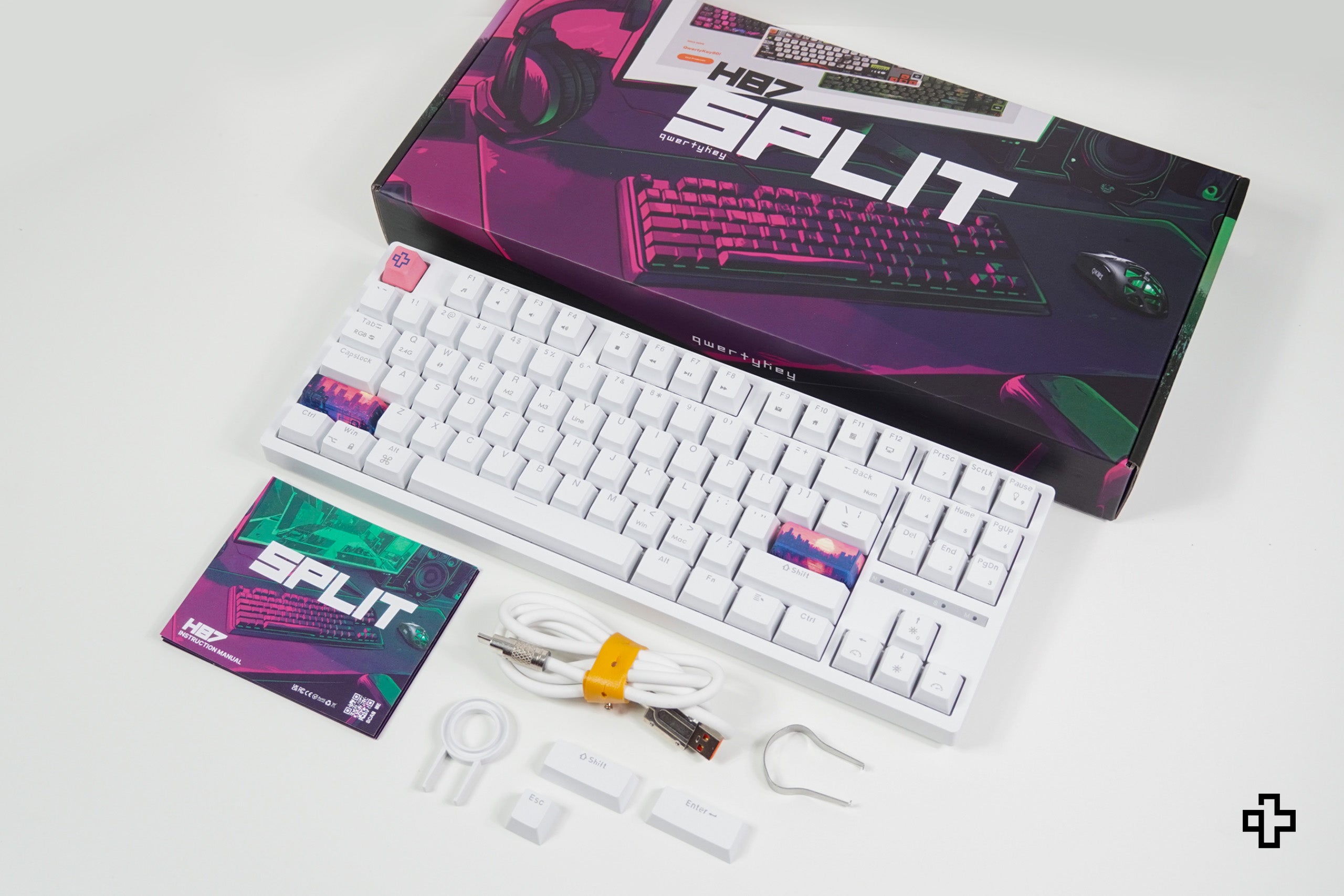 QwertyKey H87 Alba Bluetooth Wireless Hotswap RGB Tastatura Mecanica Gaming