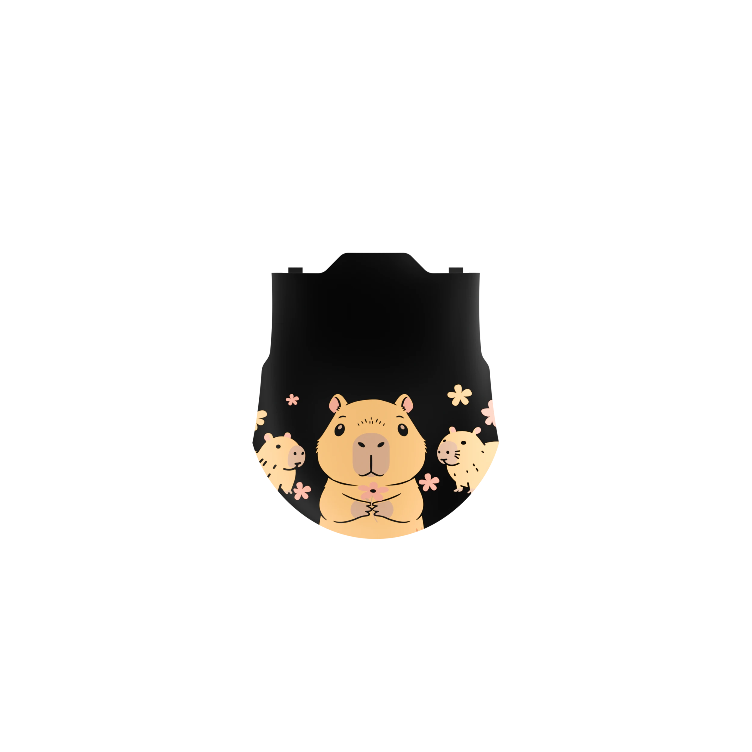 QKM1 Capybara Black Mouse Pad