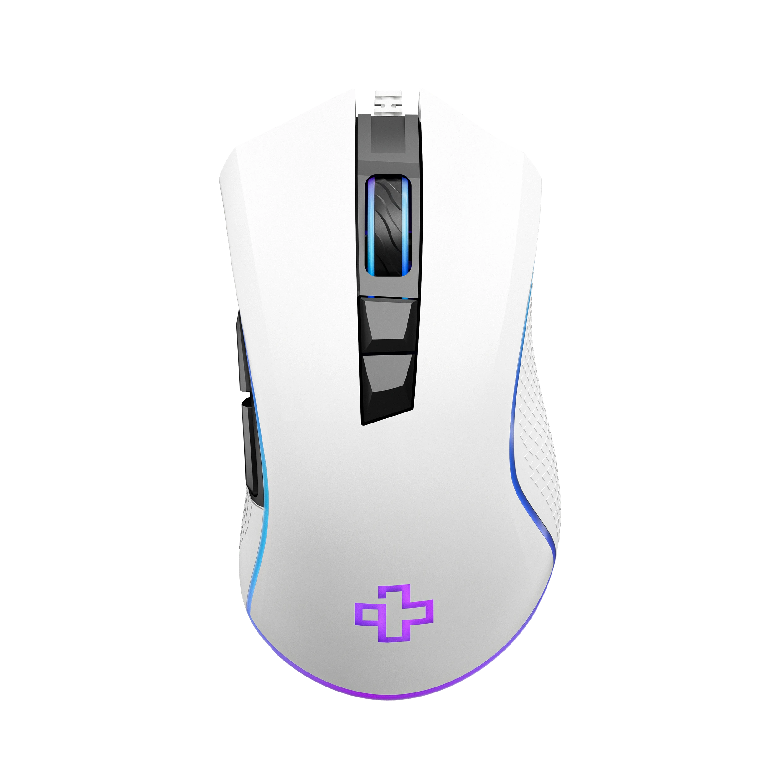 QwertyKey Forge Gaming Mouse, White, RGB, 12,000 DPI, Software