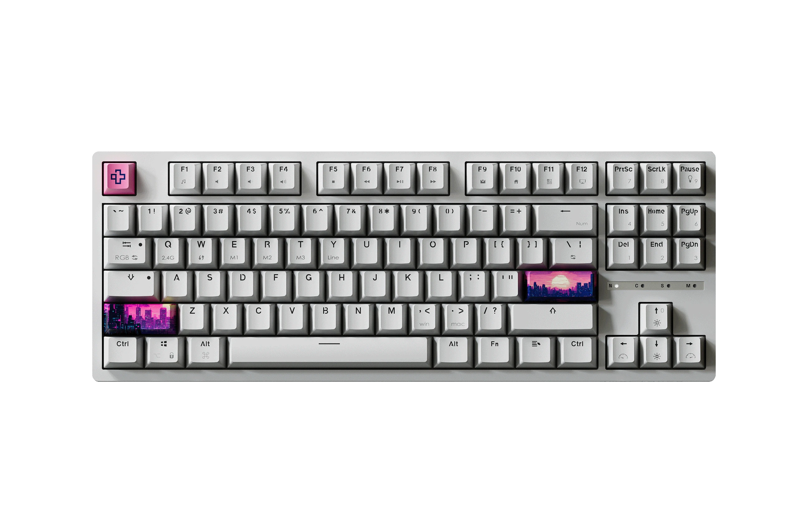 QwertyKey H87 Alba Bluetooth Wireless Hotswap RGB Tastiera Meccanica Gaming
